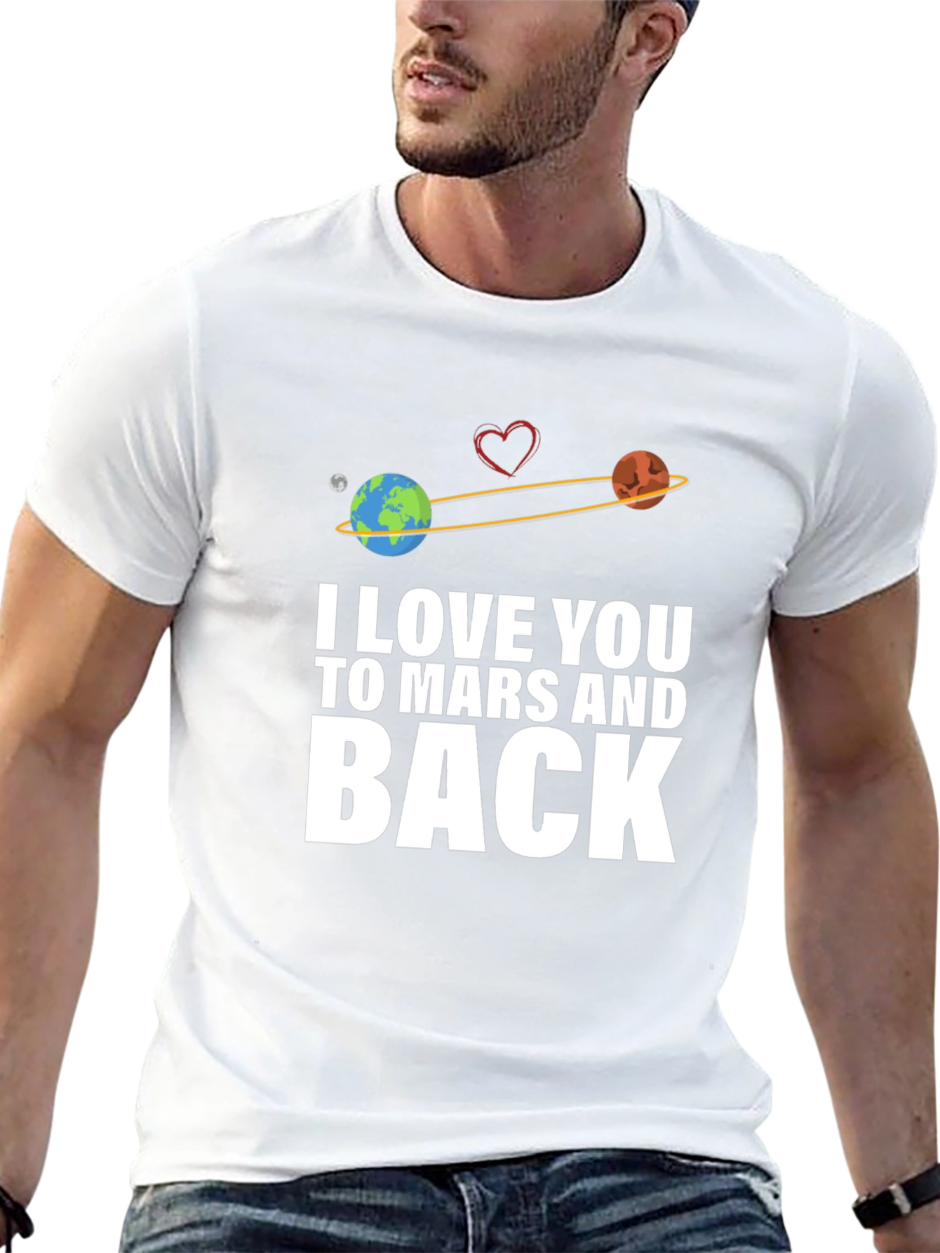 I Love You To Mars And Back Graphic T-Shirt