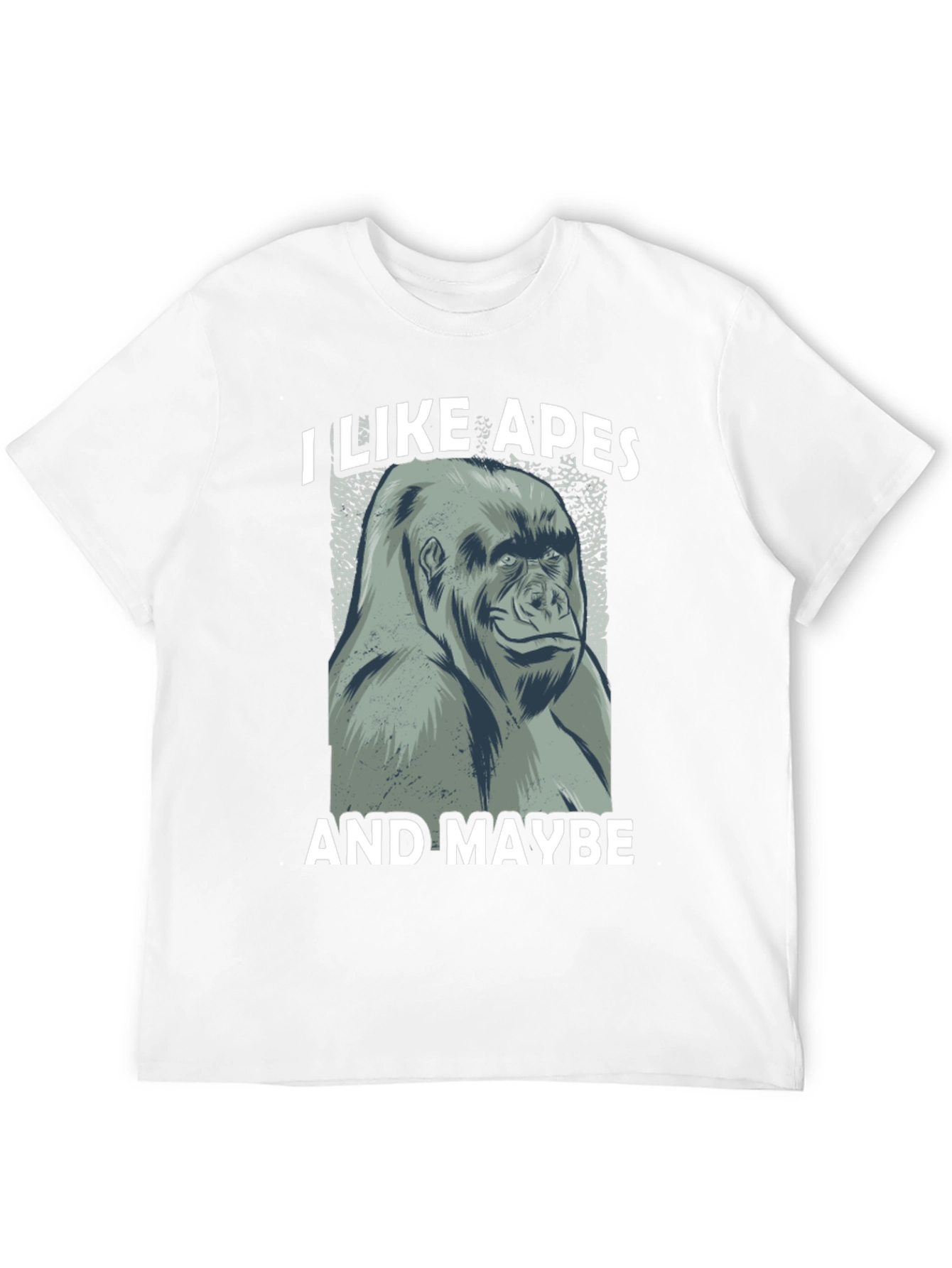 I Like Apes Funny Gorilla Graphic T-Shirt