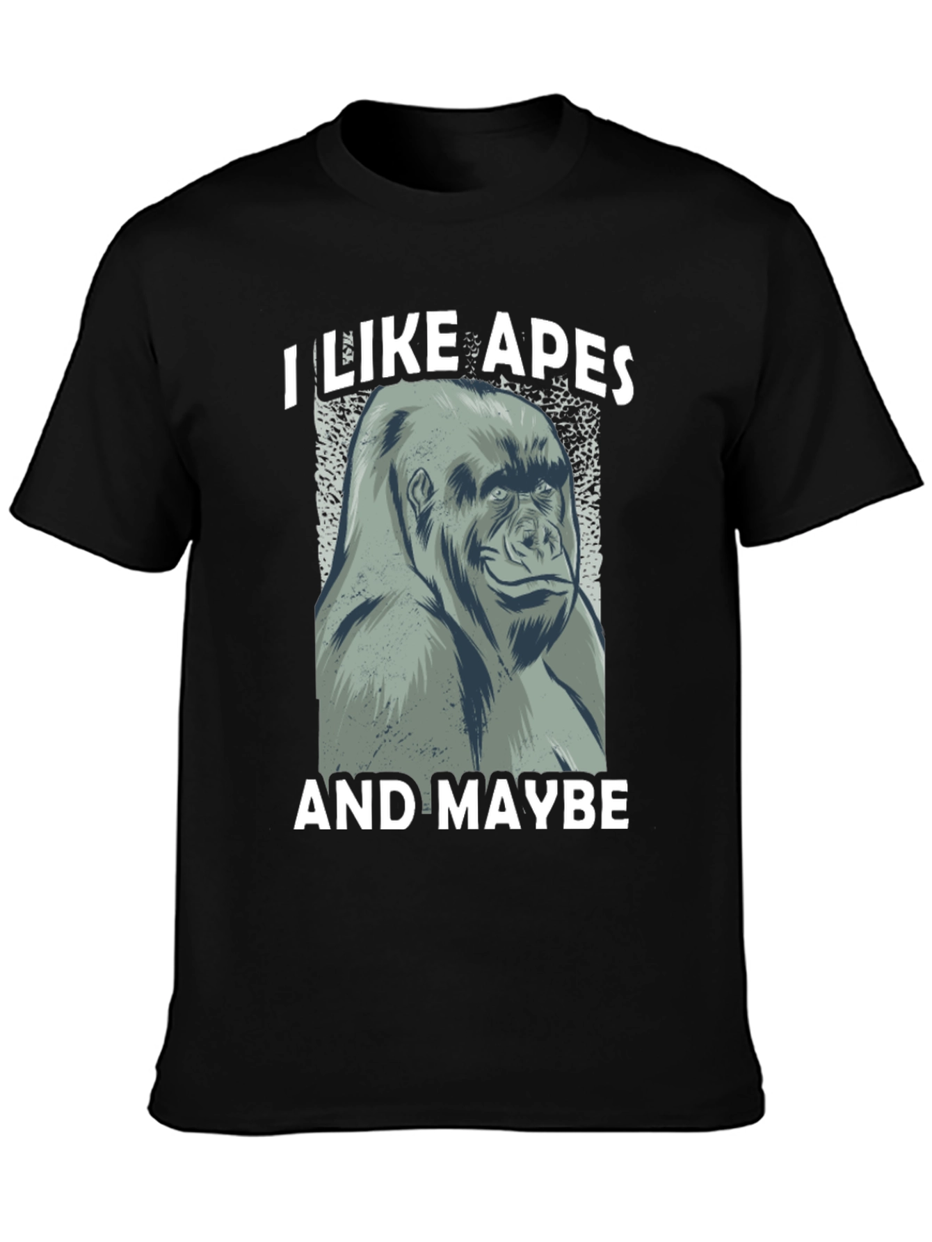 I Like Apes Funny Gorilla Graphic T-Shirt