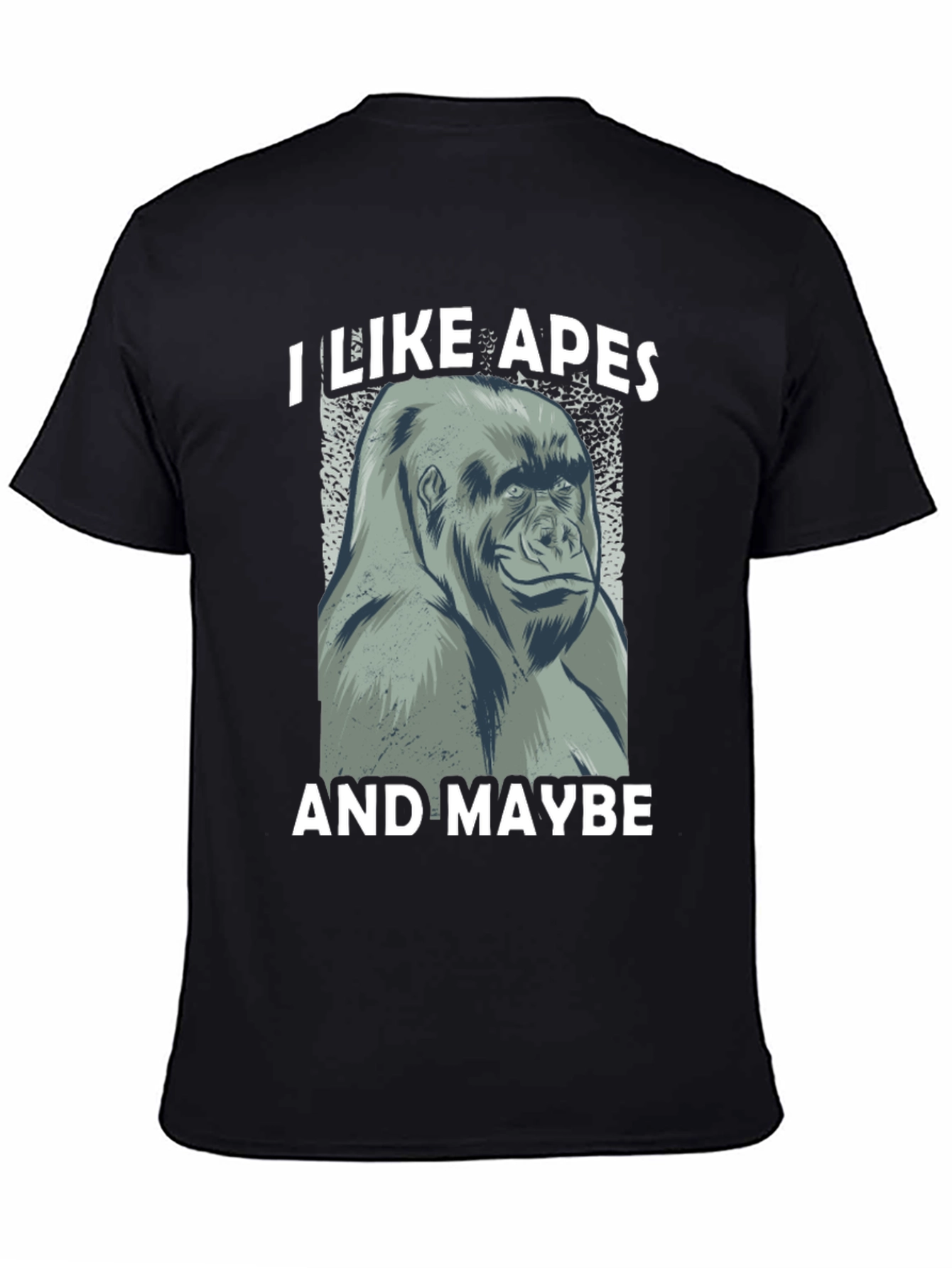 I Like Apes Funny Gorilla Graphic T-Shirt
