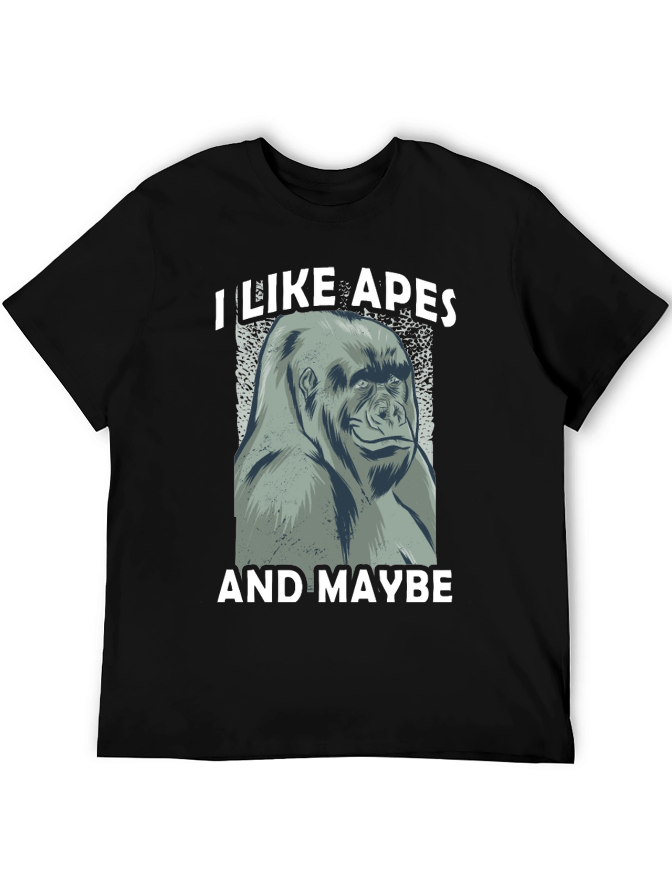 I Like Apes Funny Gorilla Graphic T-Shirt