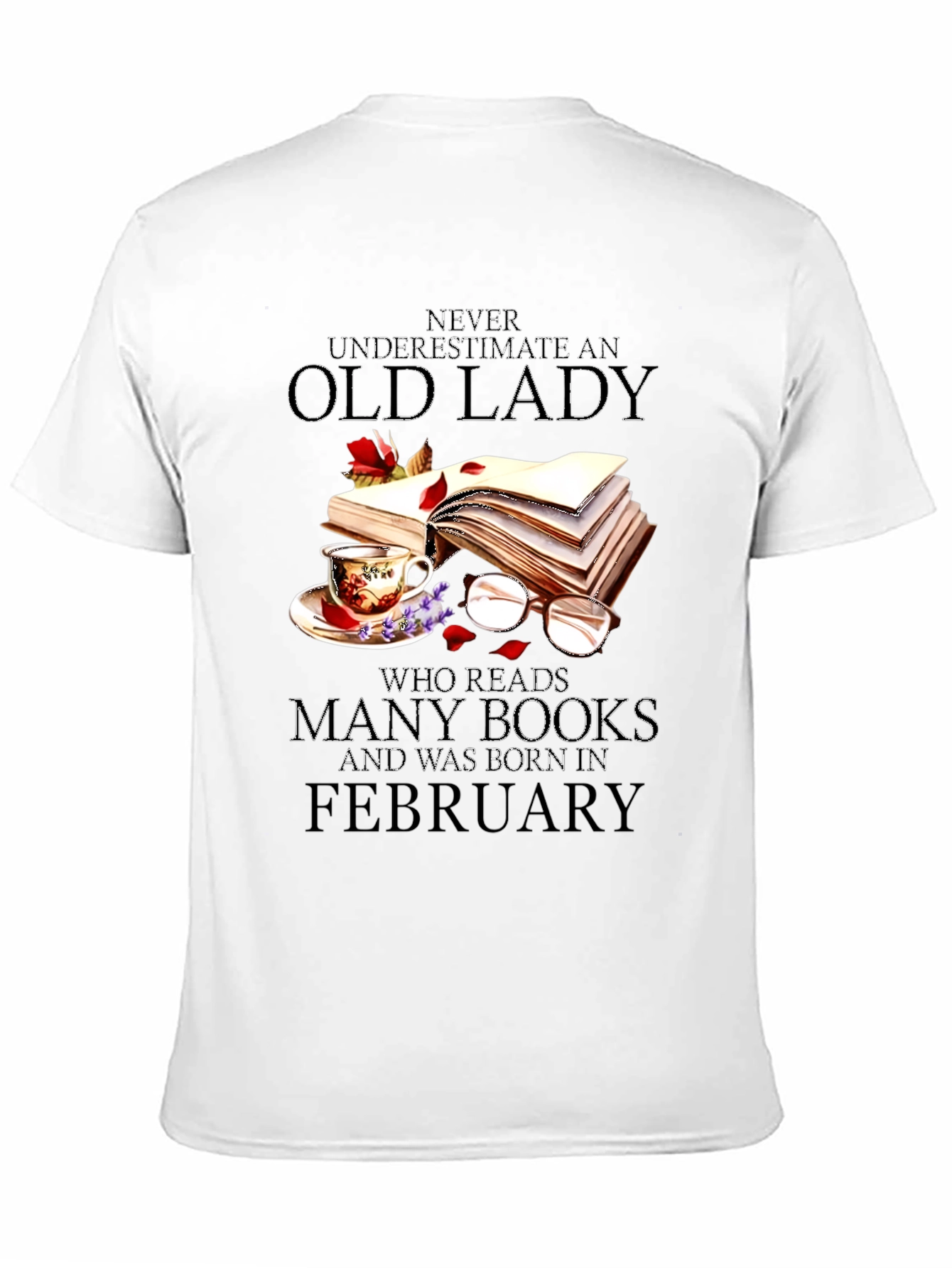 Old Lady Who Reads February T-Shirt