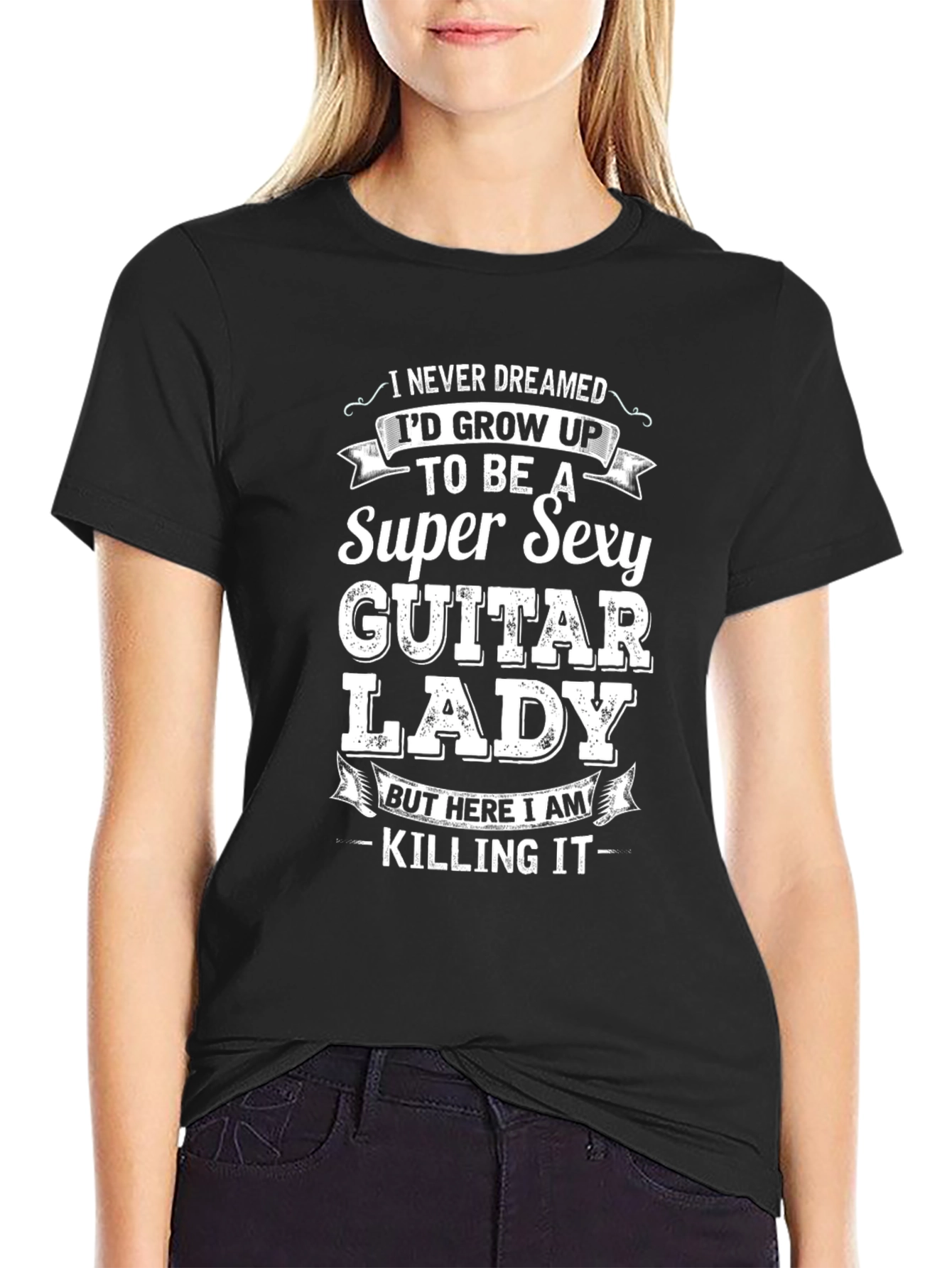 Super Sexy Guitar Lady T-Shirt