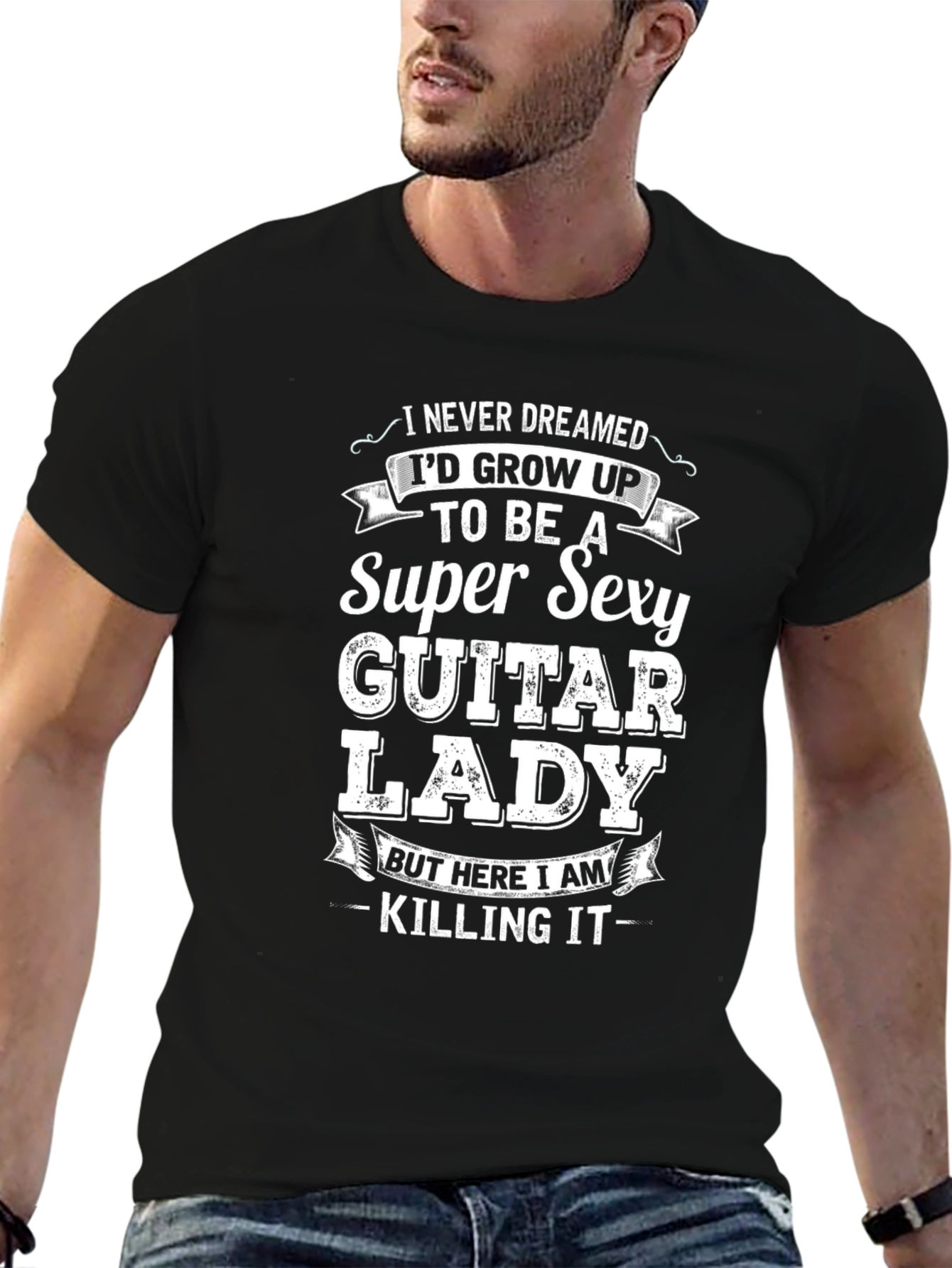 Super Sexy Guitar Lady T-Shirt