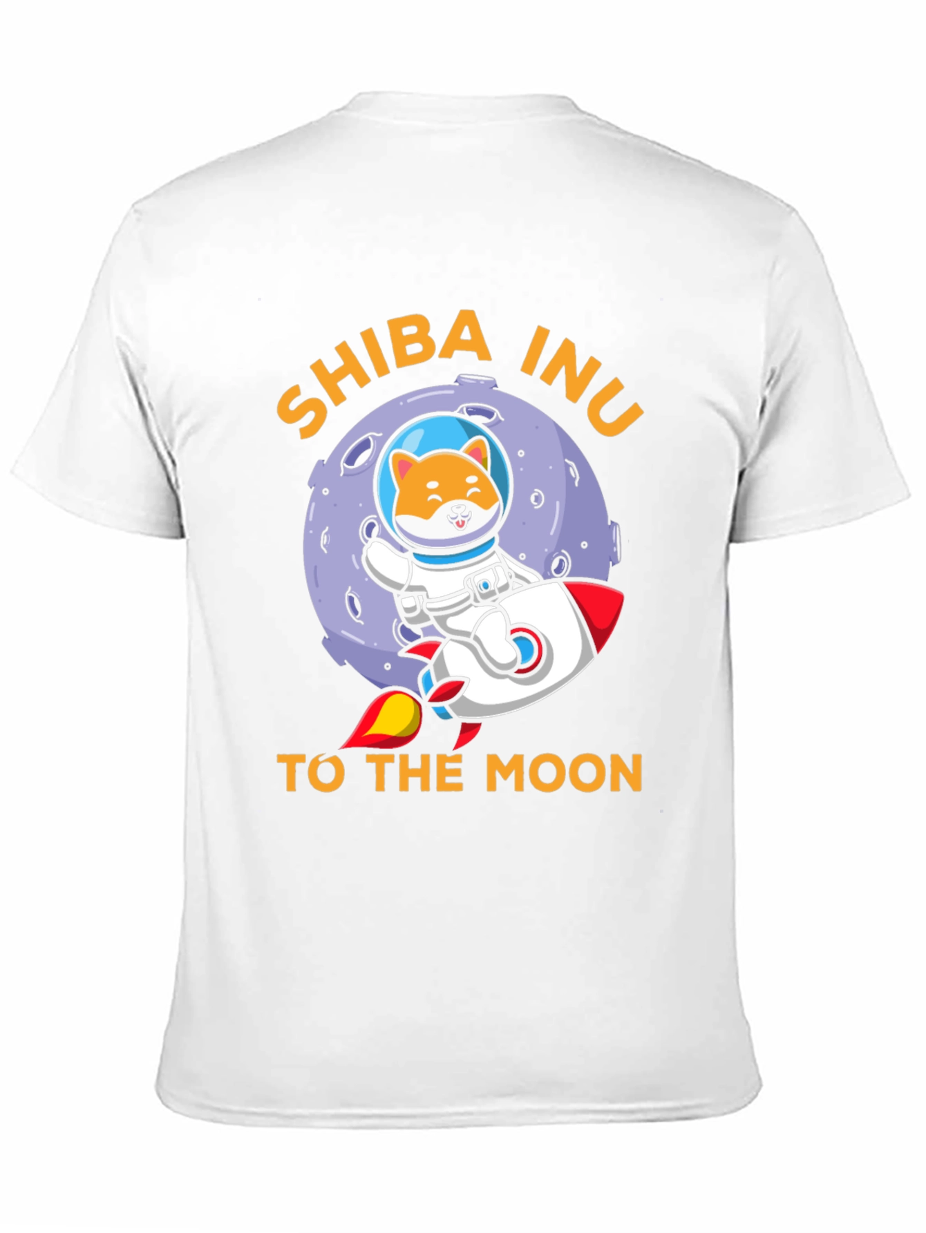 Shiba Inu To The Moon Black T-Shirt