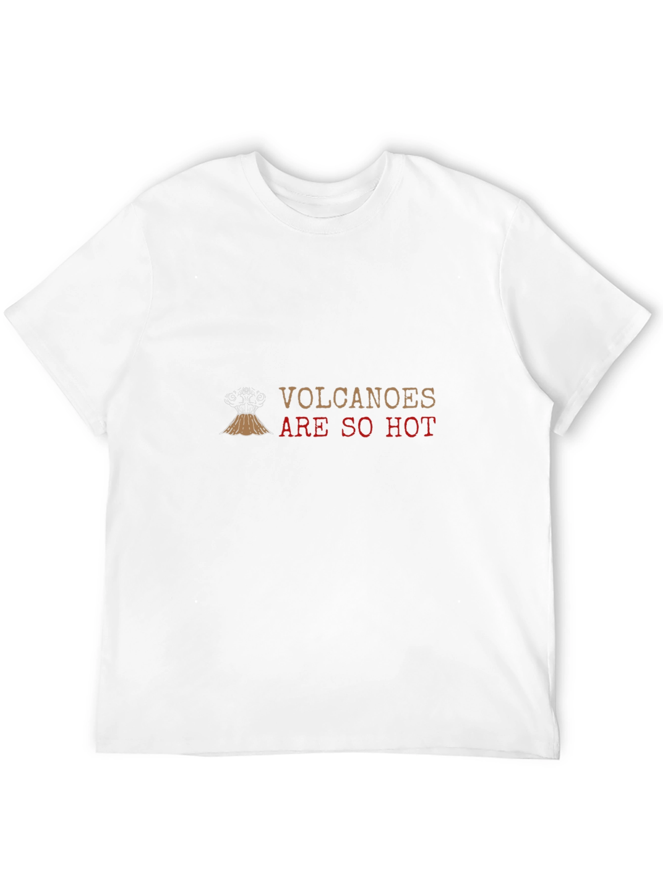 Volcanoes Are So Hot Black Graphic Tee