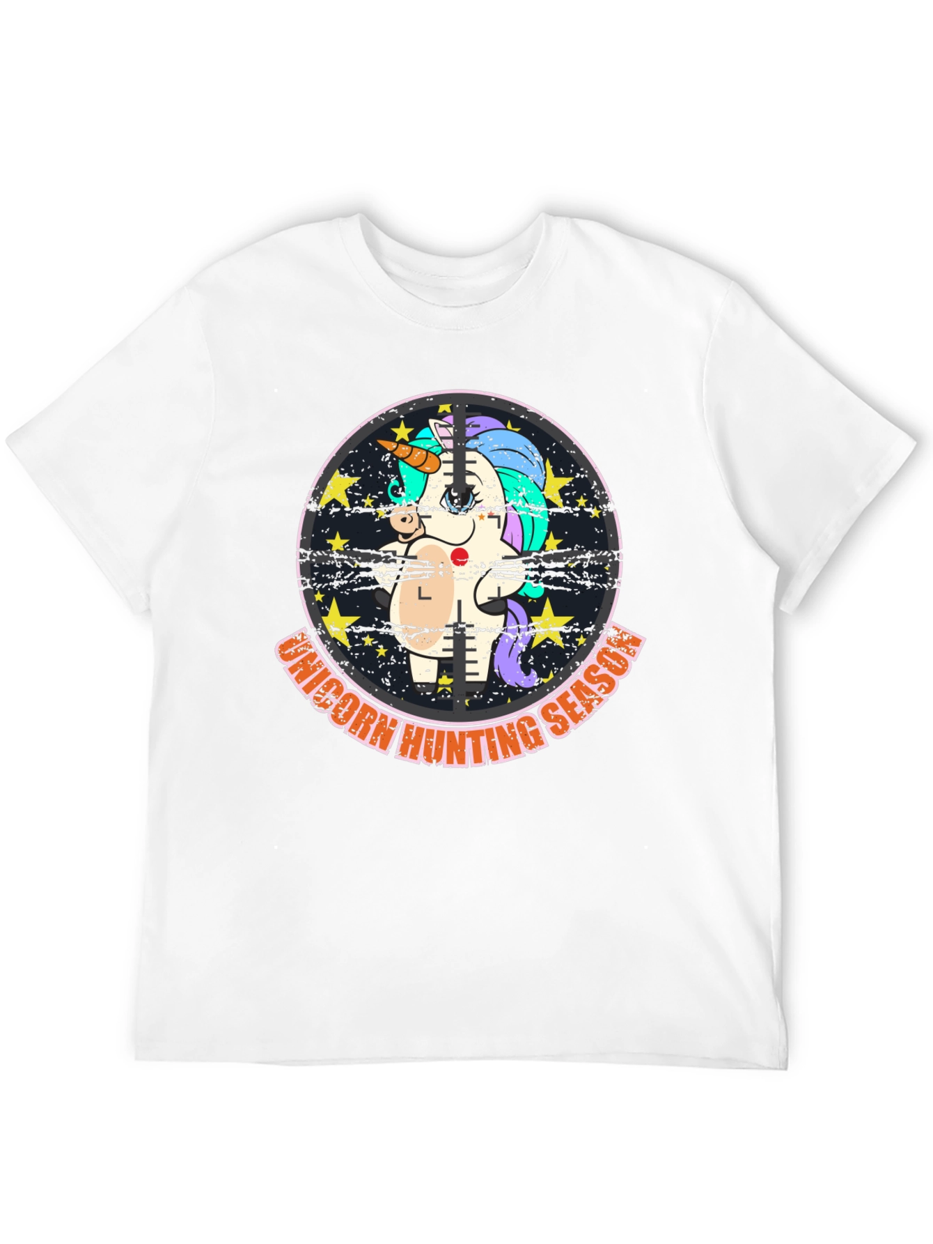 Unicorn Hunting Season Black T-Shirt