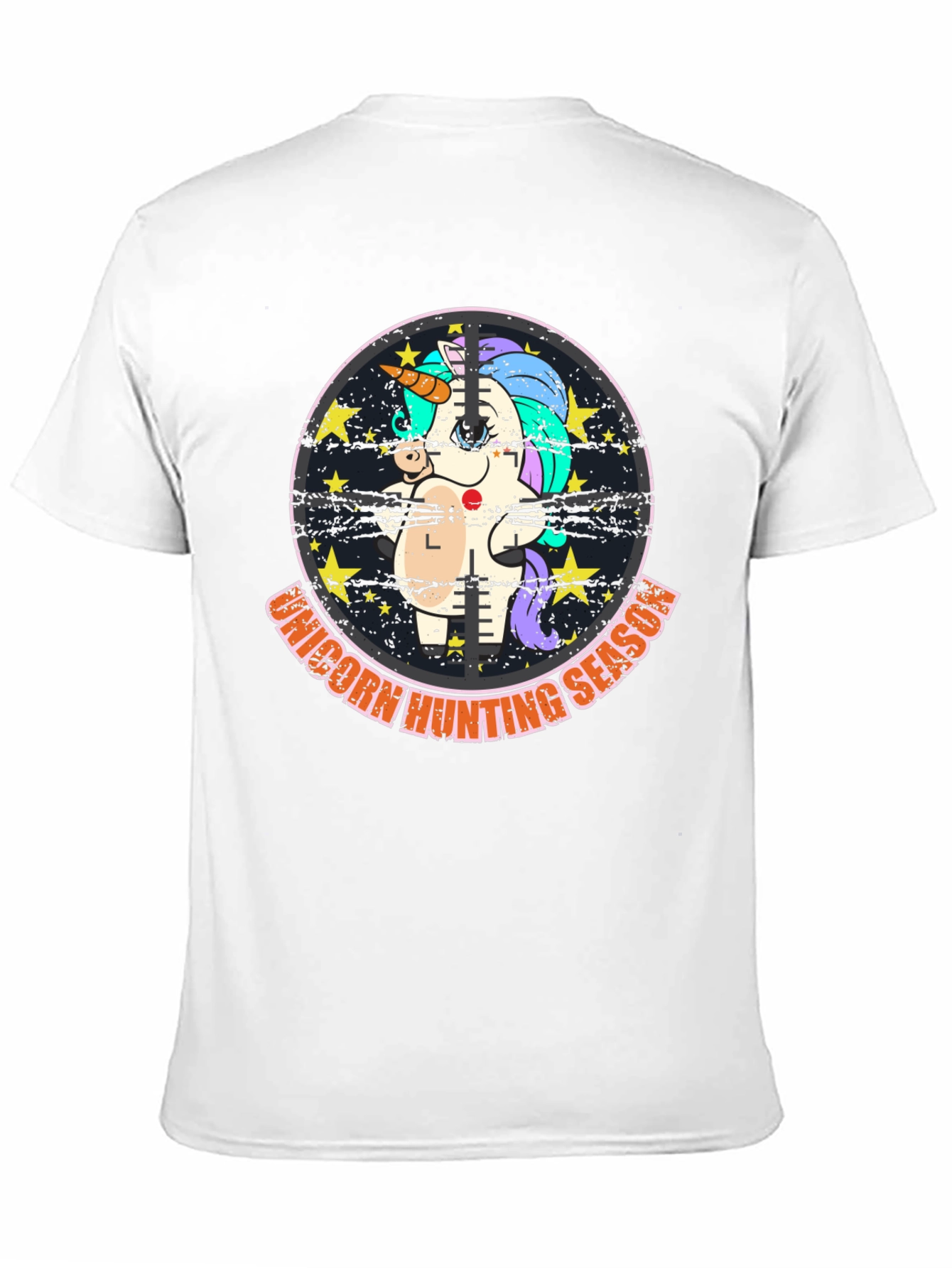 Unicorn Hunting Season Black T-Shirt