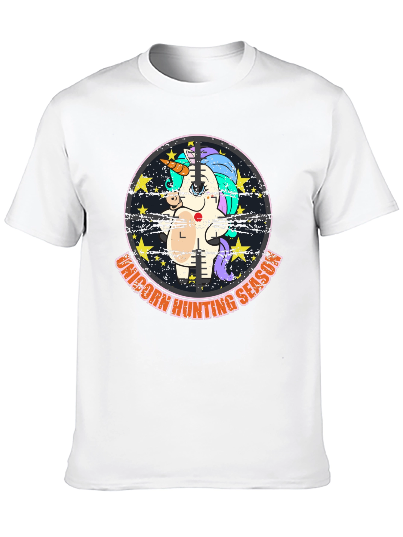 Unicorn Hunting Season Black T-Shirt