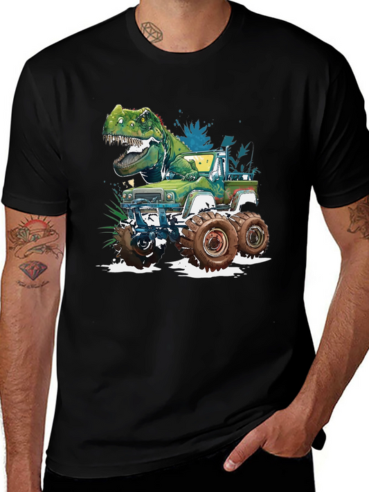 Dino Truck T-Shirt - Monster Truck Dinosaur Tee