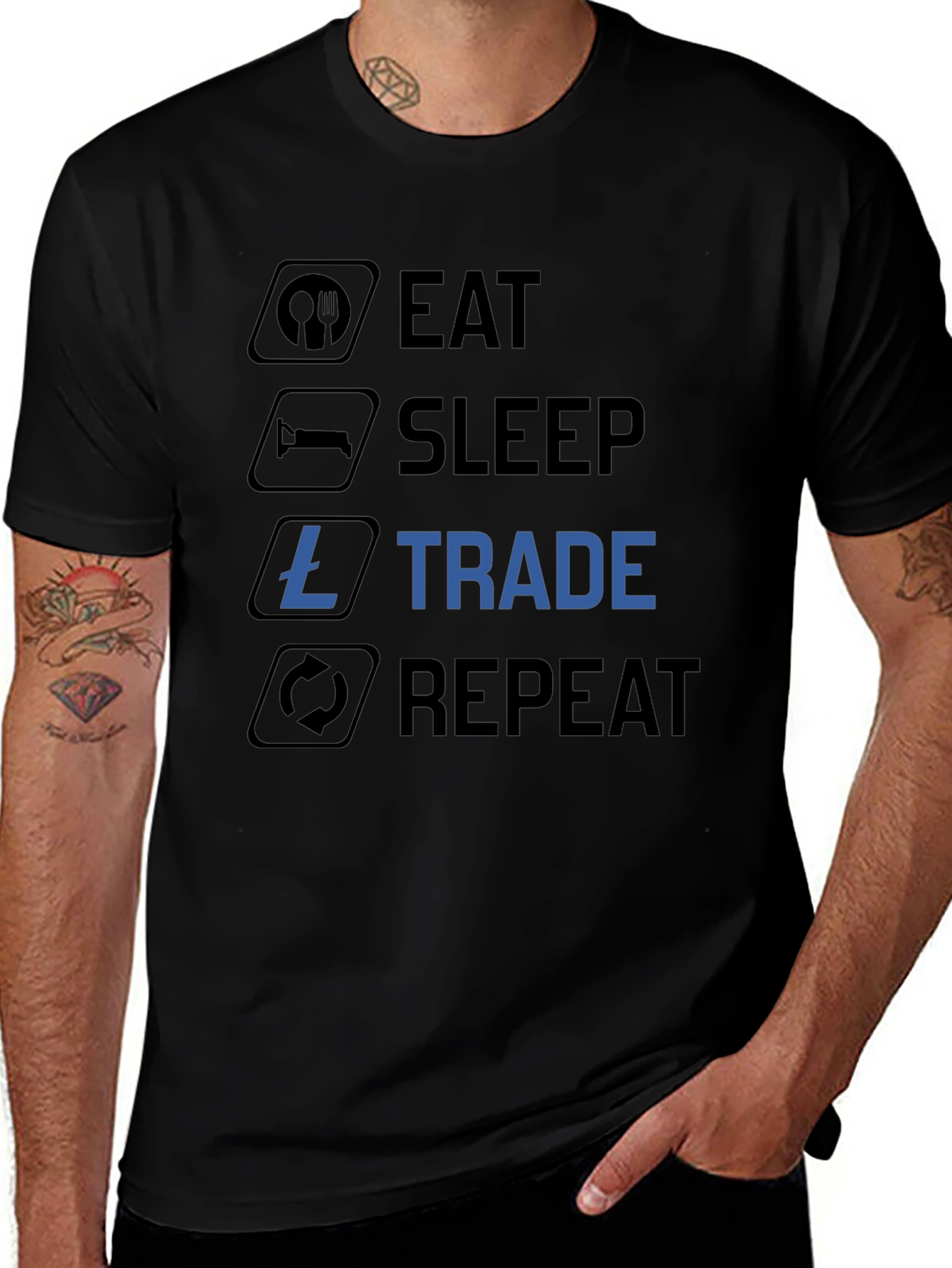 Eat Sleep Trade Repeat T-Shirt