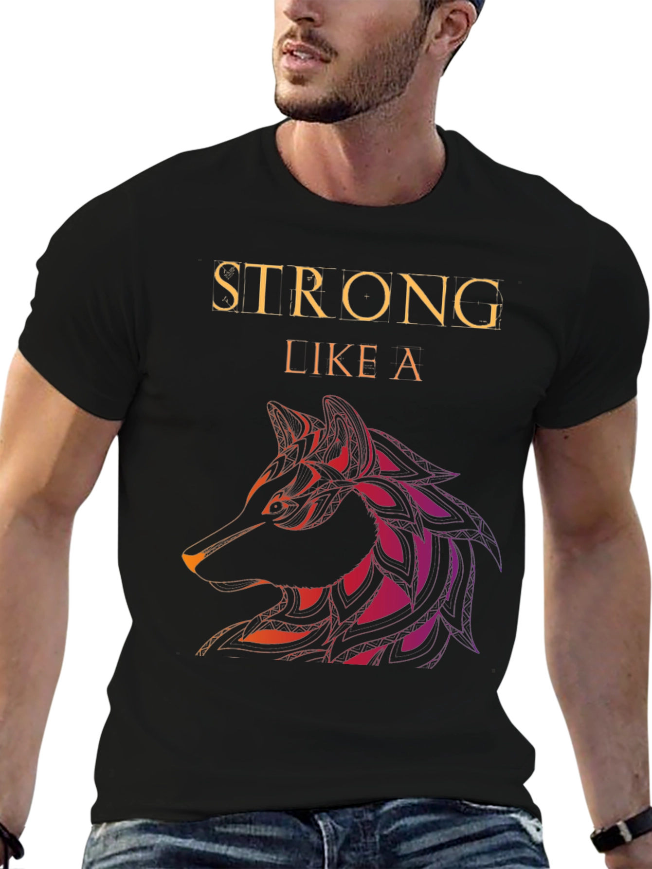 Strong Like a Wolf Graphic Tee