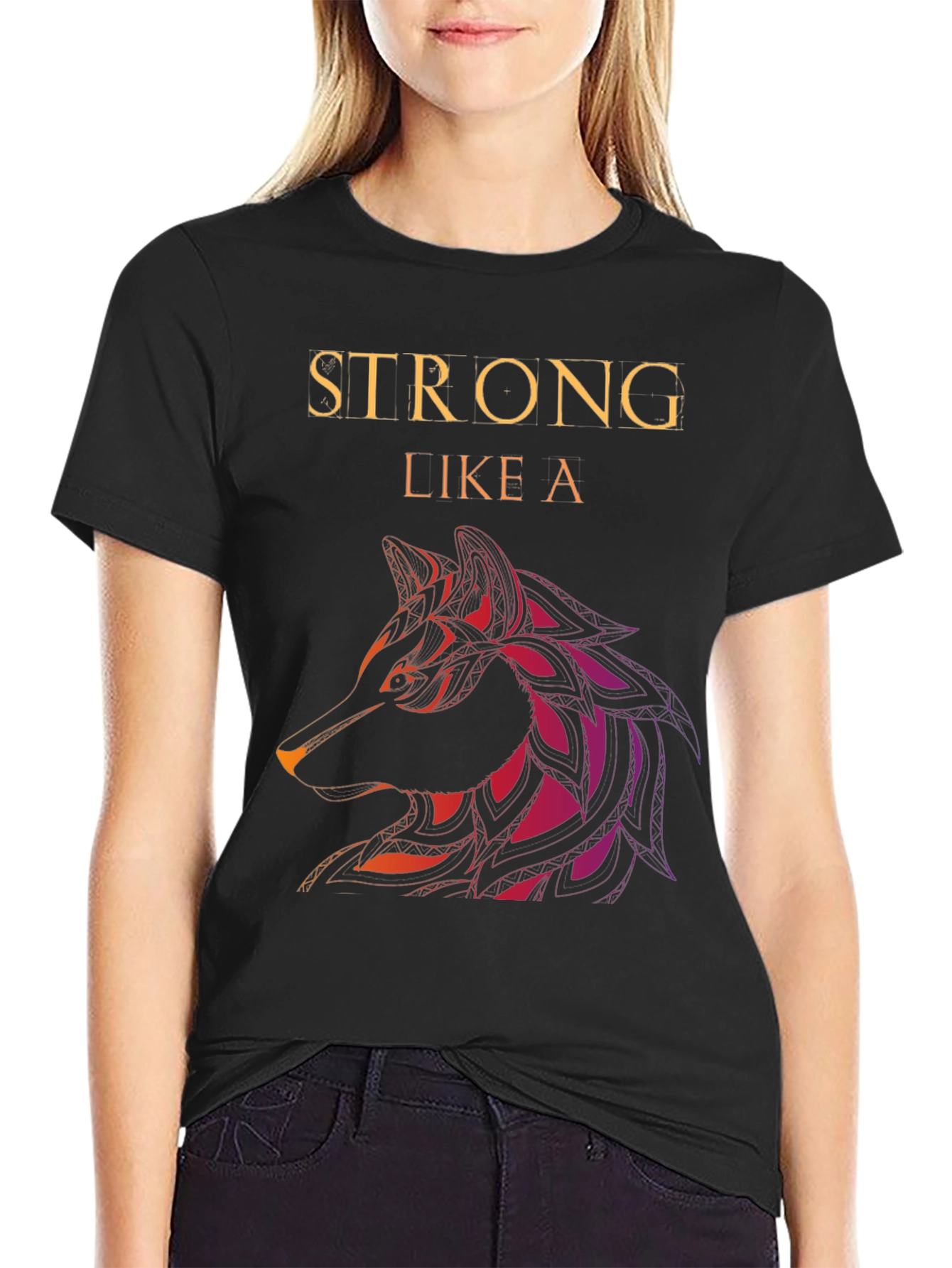 Strong Like a Wolf Graphic Tee