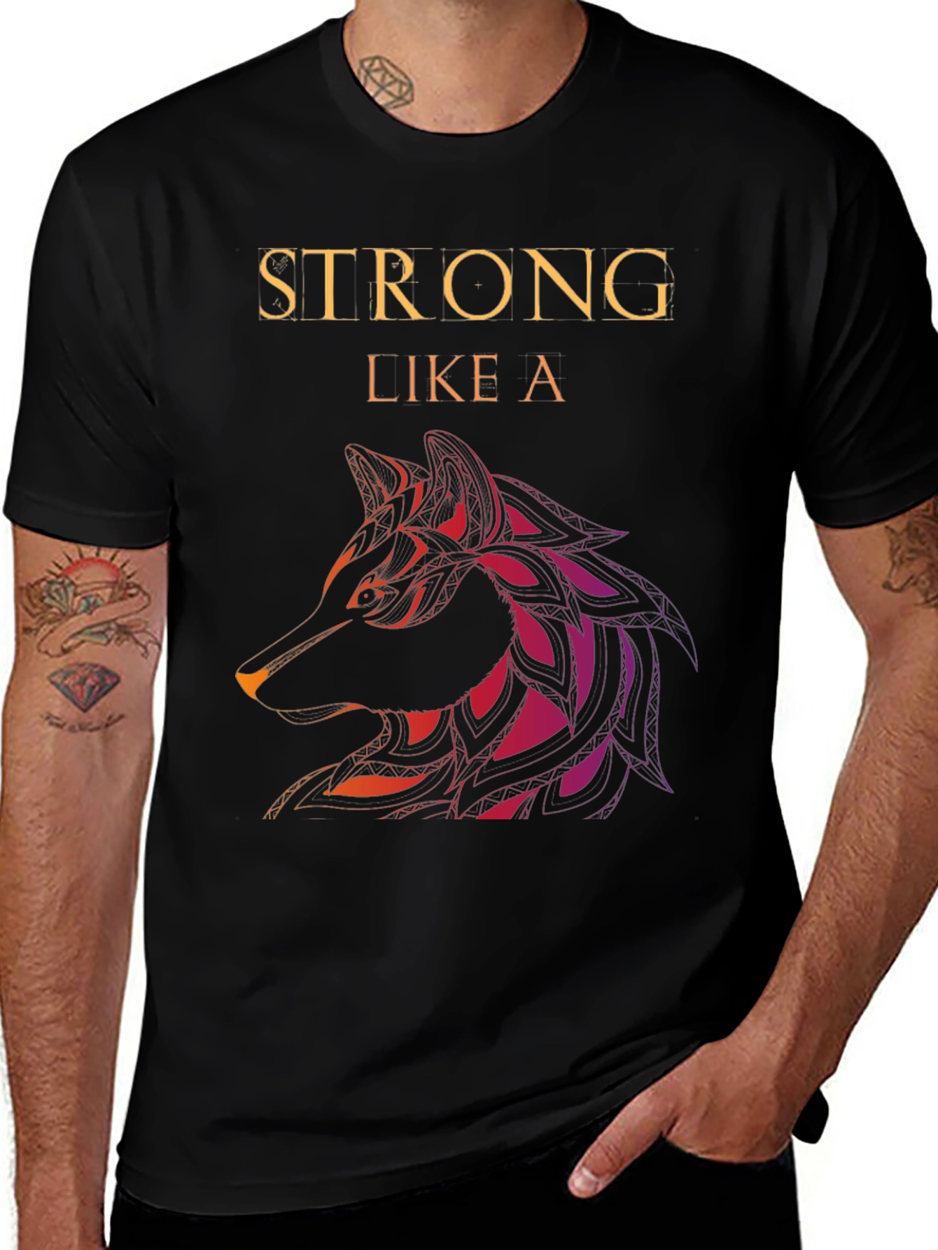 Strong Like a Wolf Graphic Tee