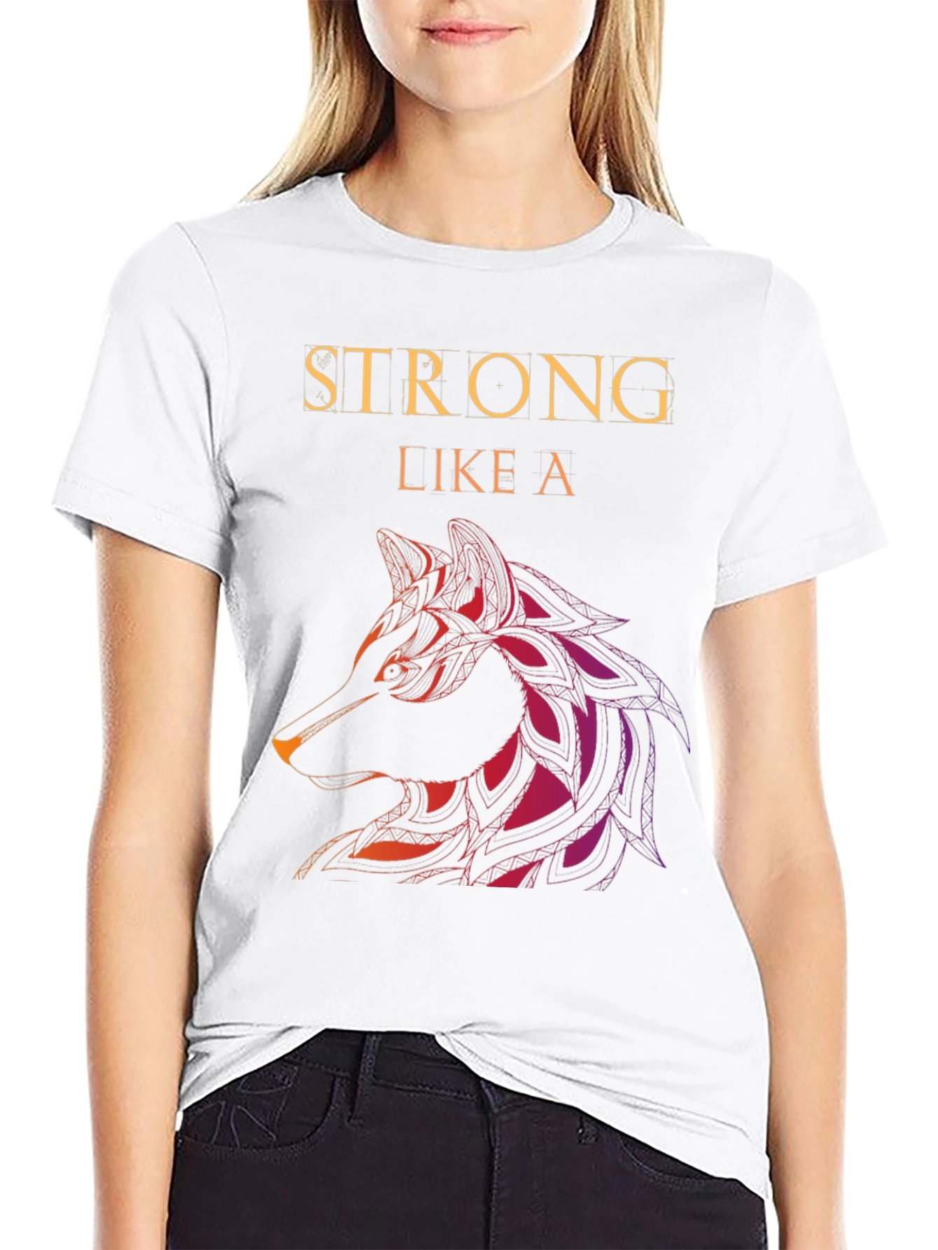Strong Like a Wolf Graphic Tee