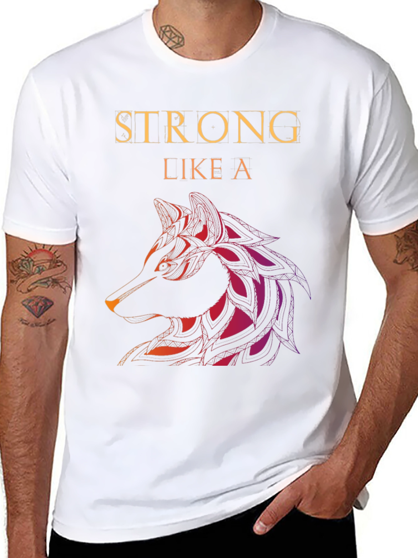 Strong Like a Wolf Graphic Tee