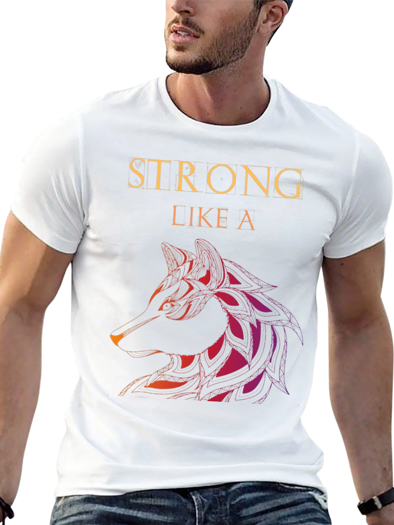 Strong Like a Wolf Graphic Tee