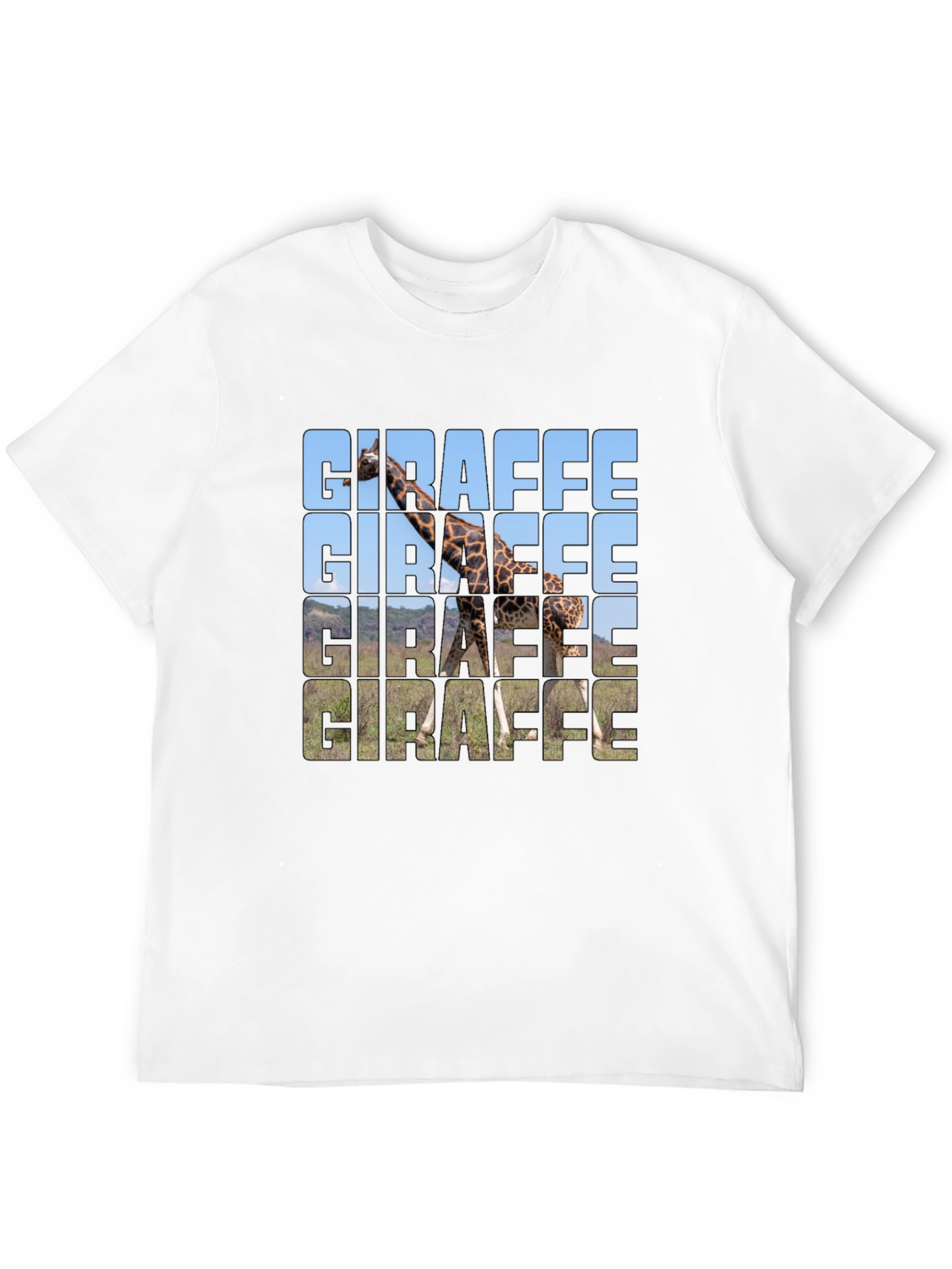 Giraffe Graphic T-Shirt - Trendy Animal Print Tee