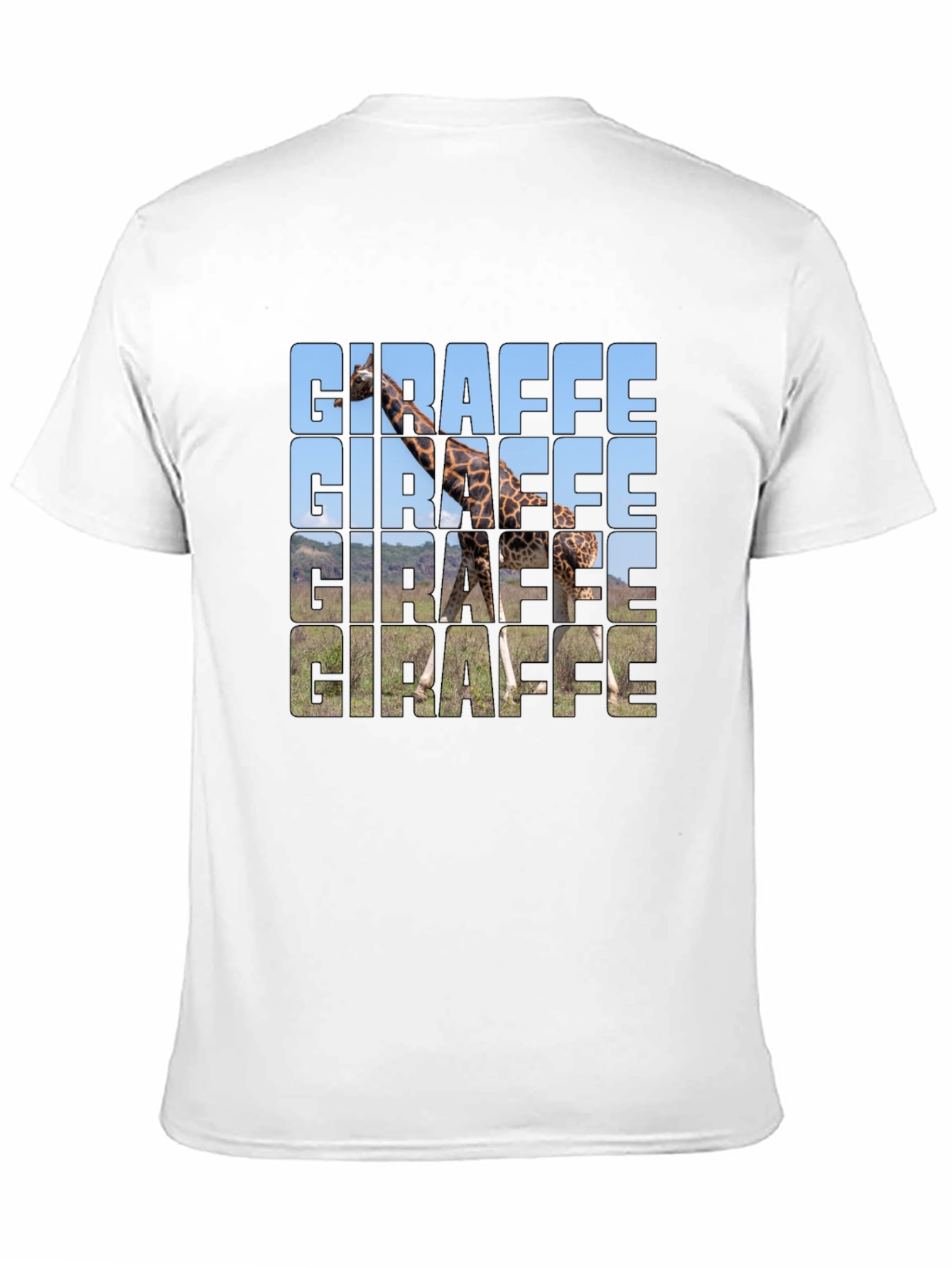 Giraffe Graphic T-Shirt - Trendy Animal Print Tee