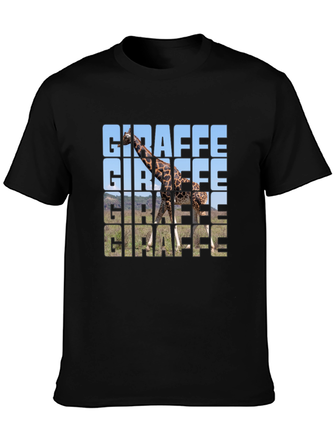 Giraffe Graphic T-Shirt - Trendy Animal Print Tee