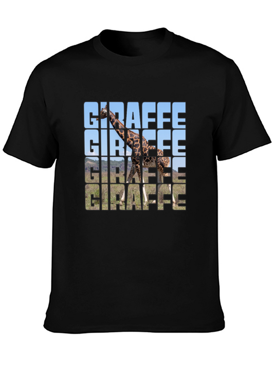 Giraffe Graphic T-Shirt - Trendy Animal Print Tee
