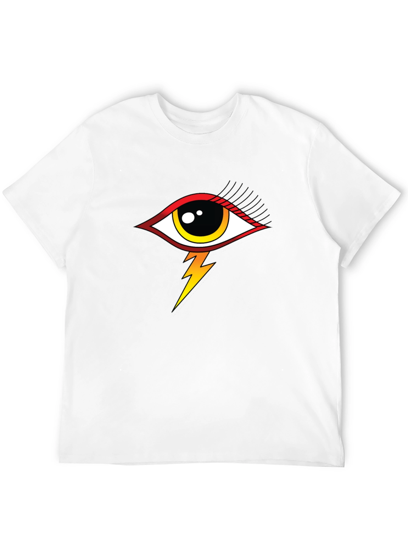 Eye and Lightning Bolt Graphic Tee