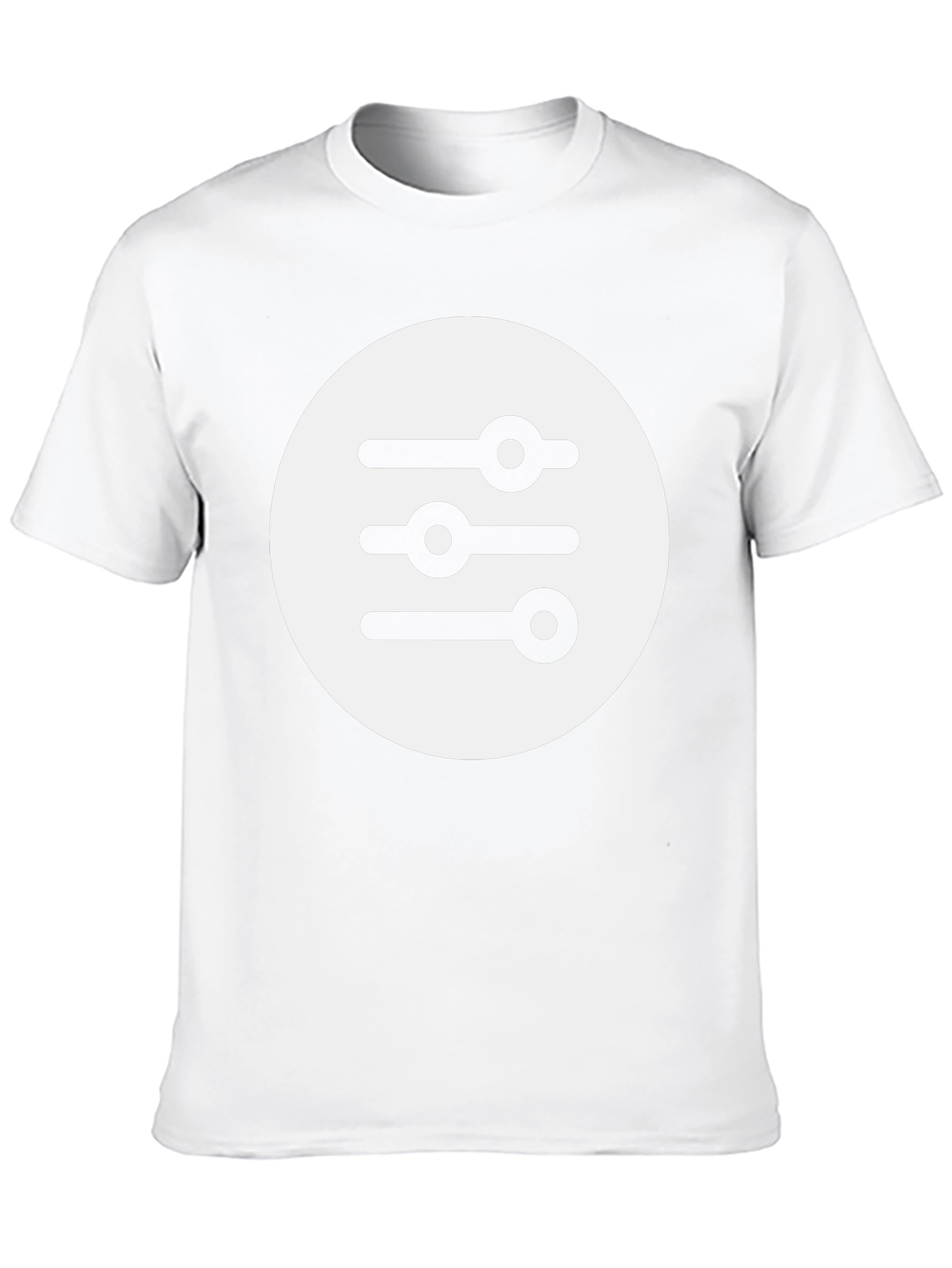 Graphic Tee: Equalizer Design Black T-Shirt