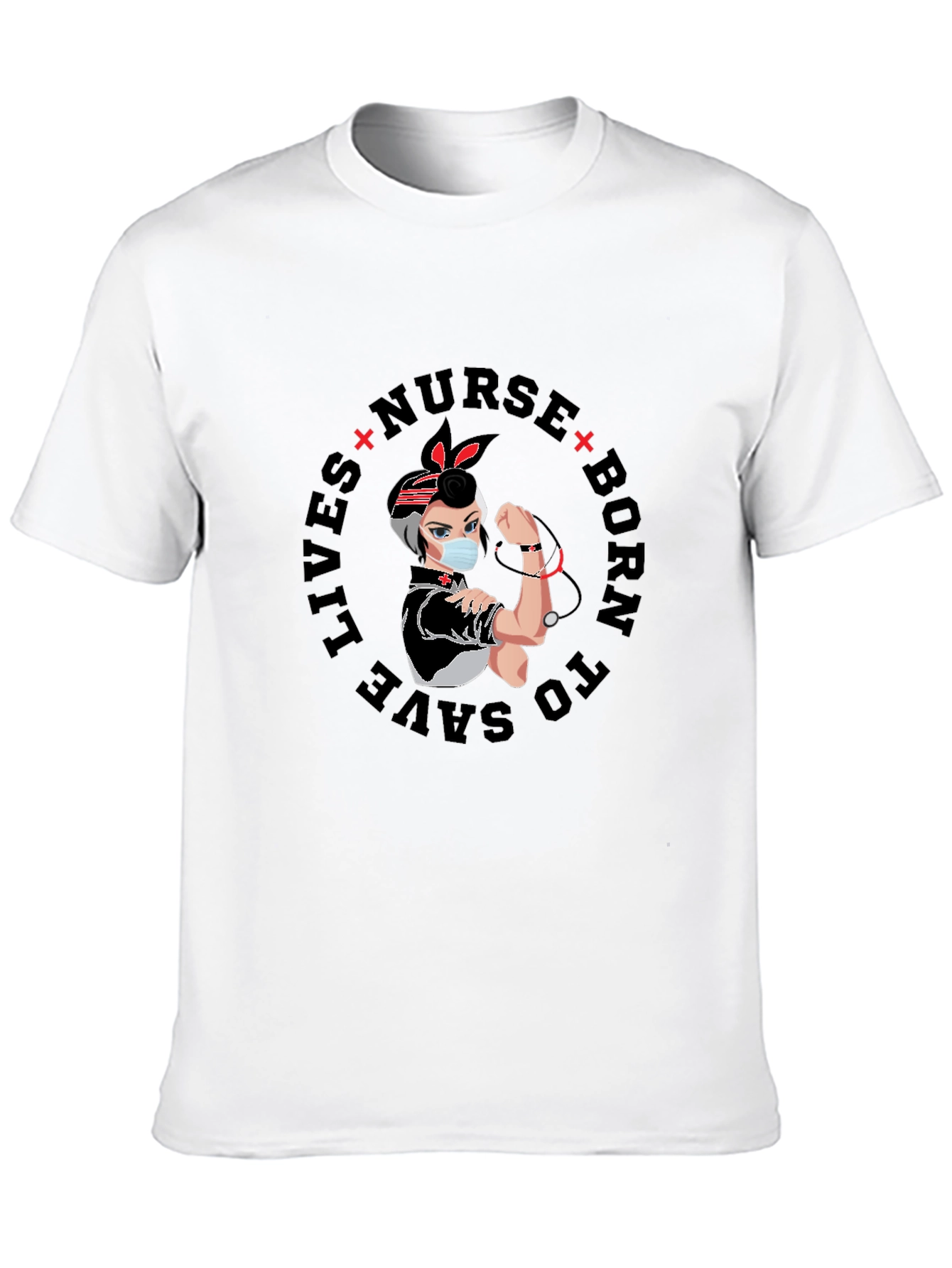 Nurse Born to Save Lives Graphic T-Shirt