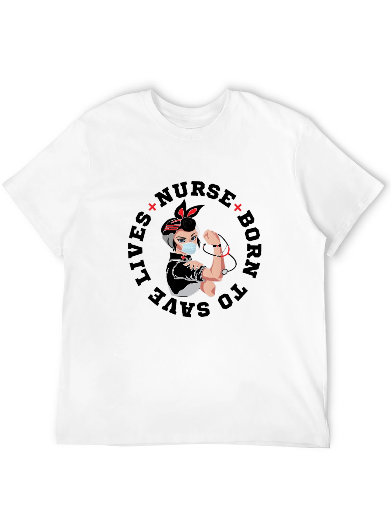 Nurse Born to Save Lives Graphic T-Shirt