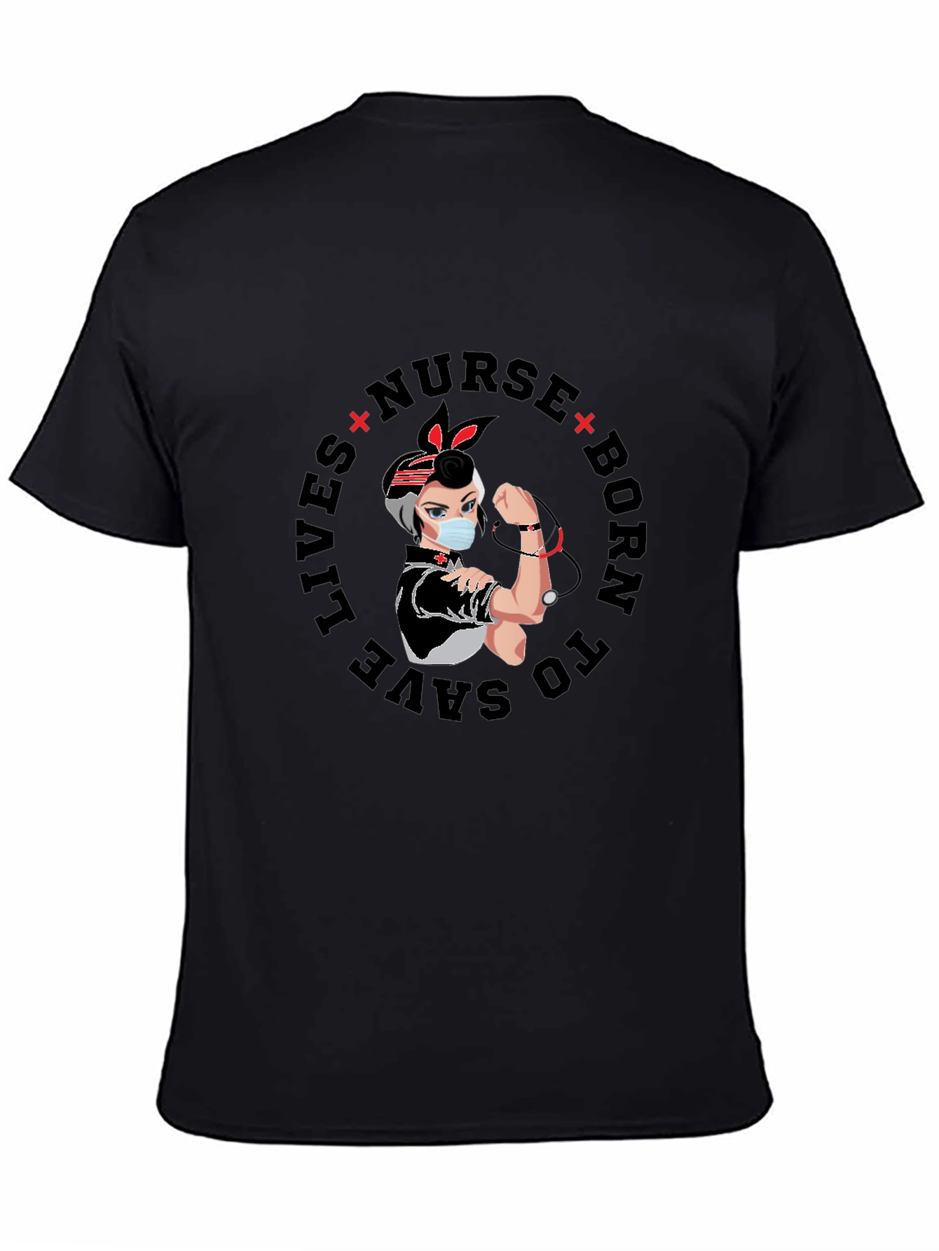 Nurse Born to Save Lives Graphic T-Shirt