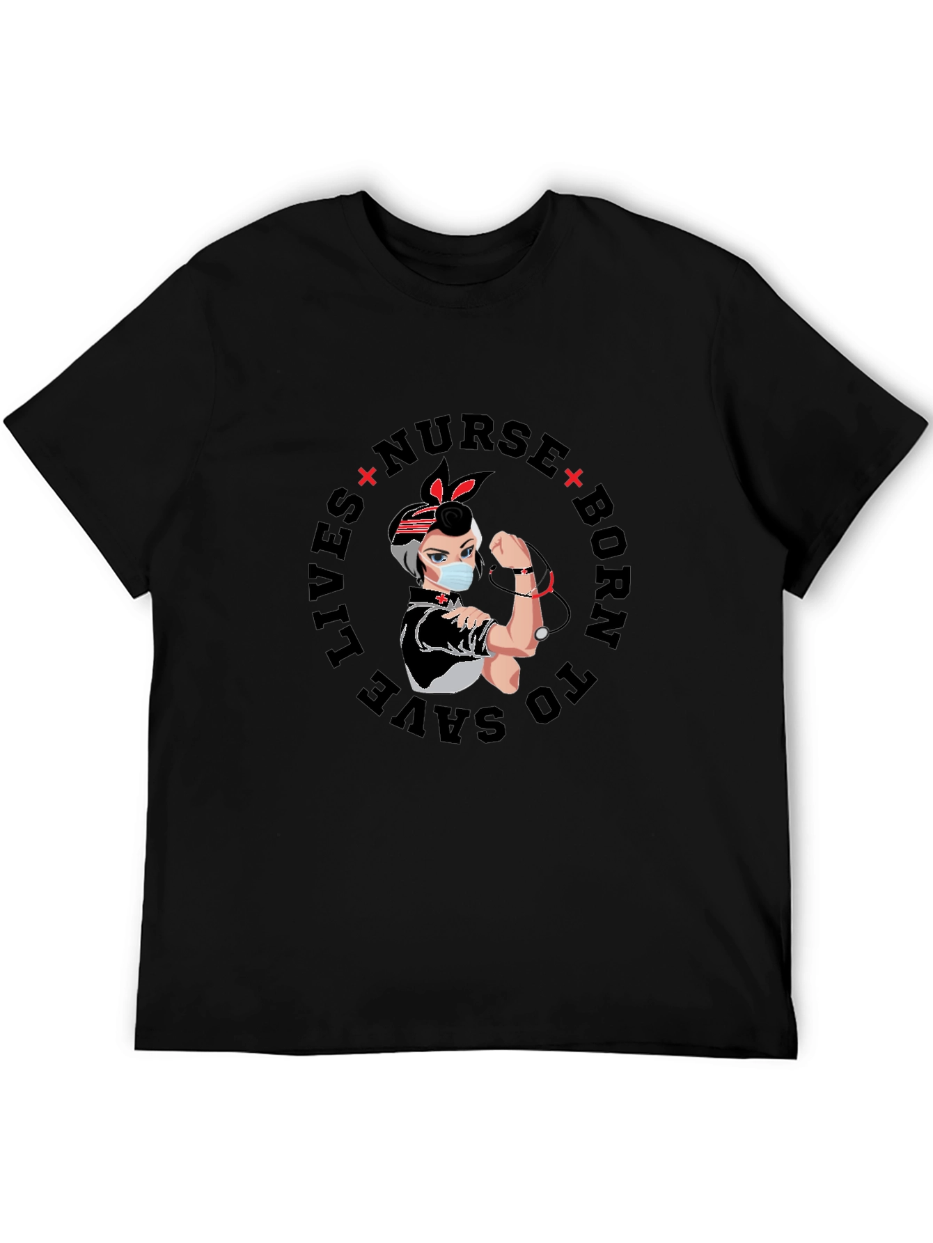 Nurse Born to Save Lives Graphic T-Shirt