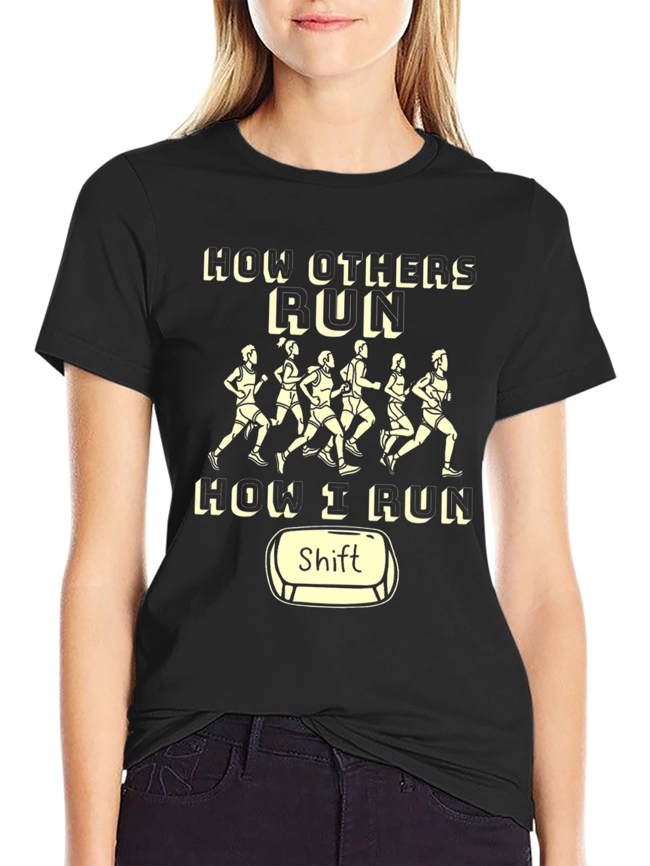 Funny Running Shirt - How I Run Shift