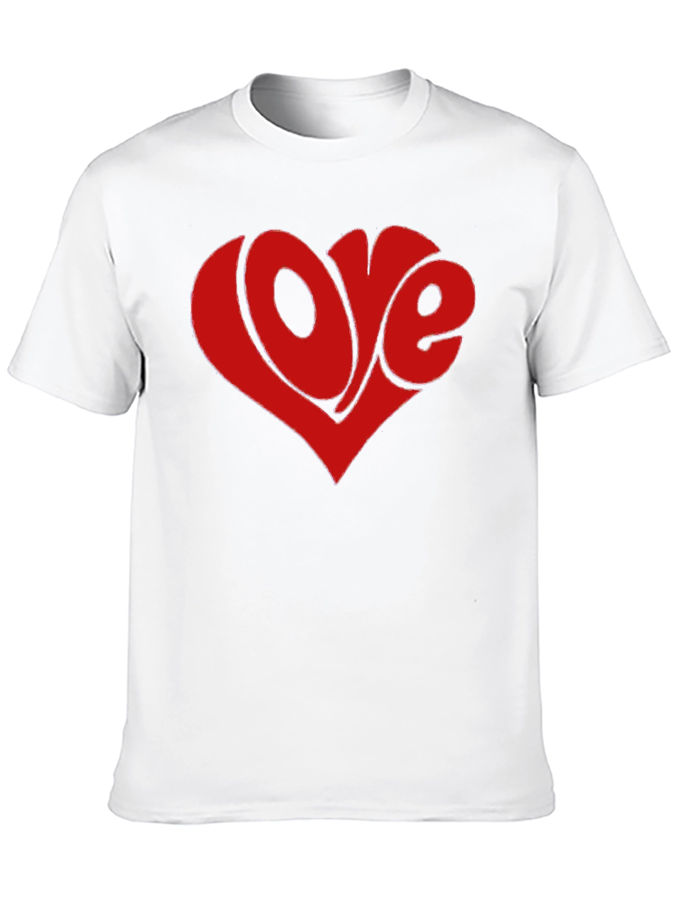 Retro Love Heart Graphic Tee - Black