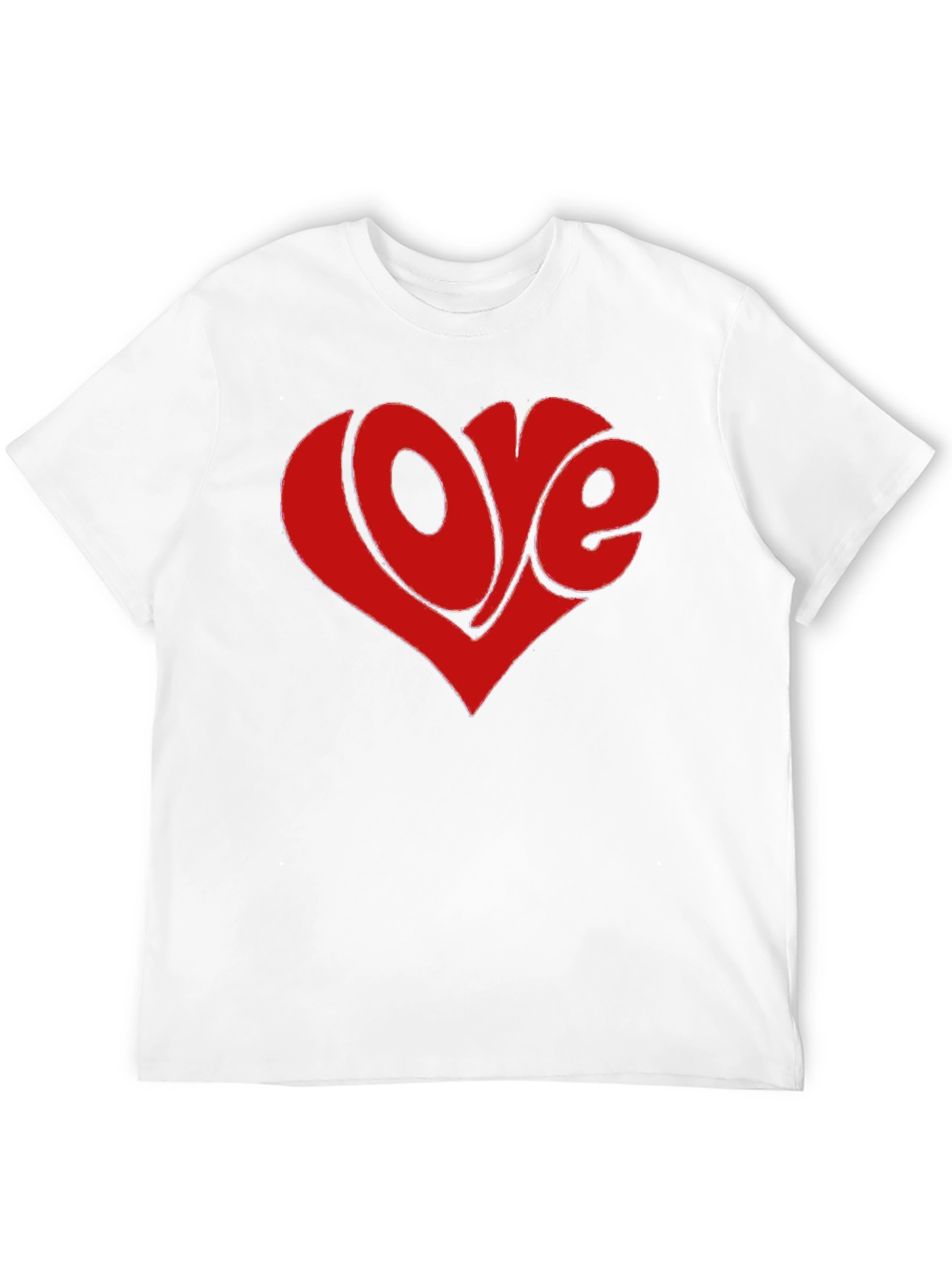 Retro Love Heart Graphic Tee - Black