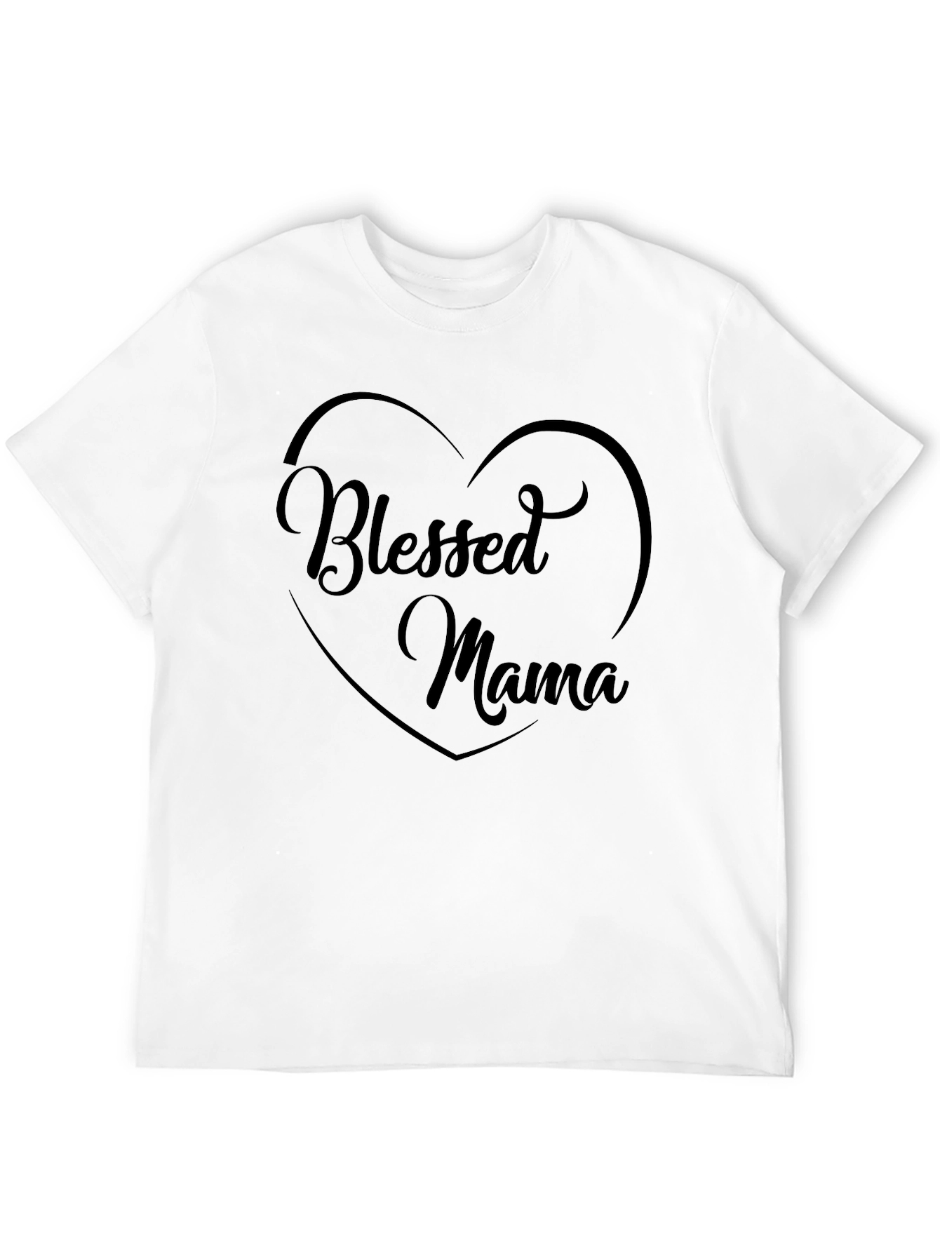 Blessed Mama Graphic Tee - Black