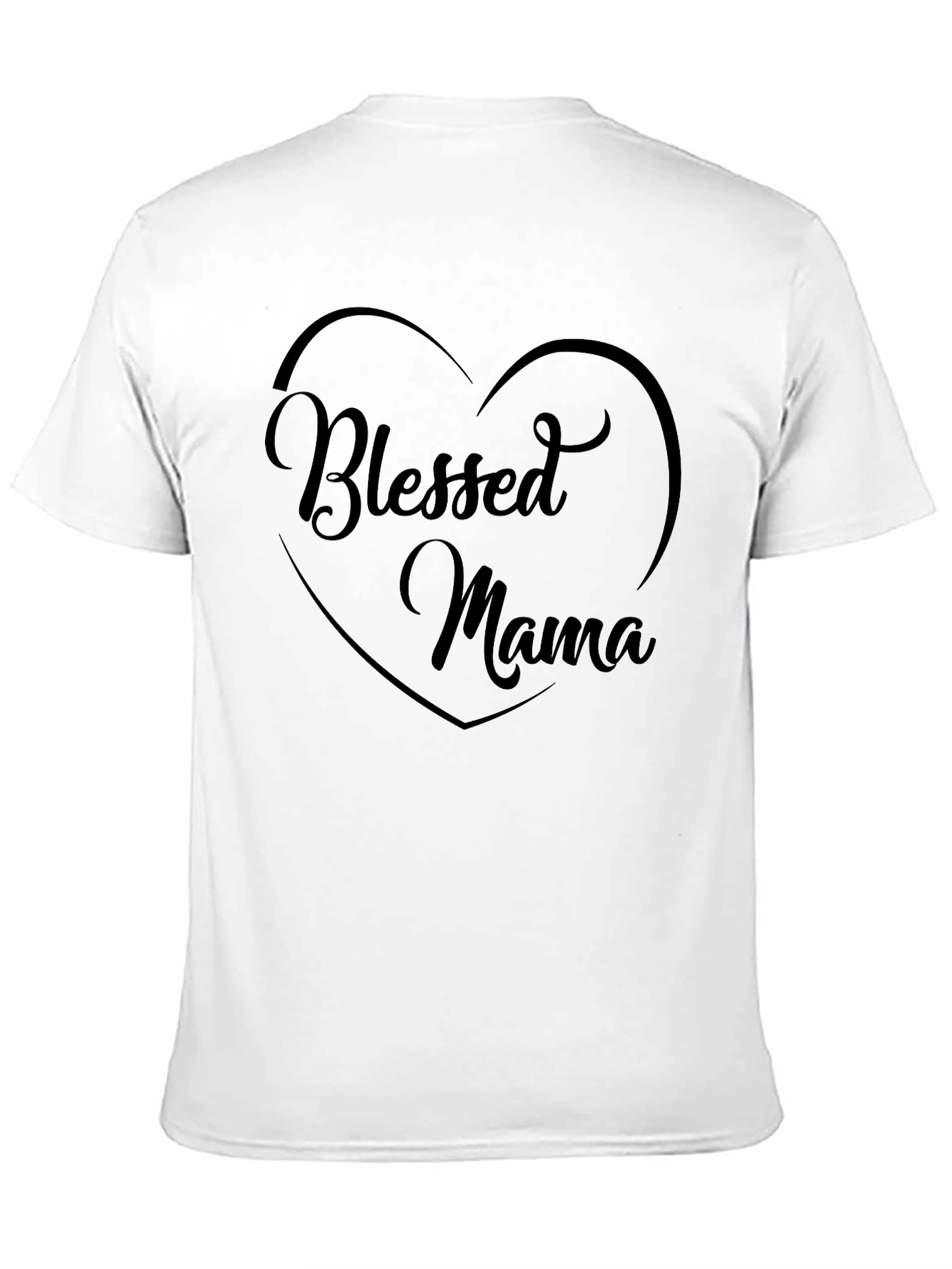 Blessed Mama Graphic Tee - Black