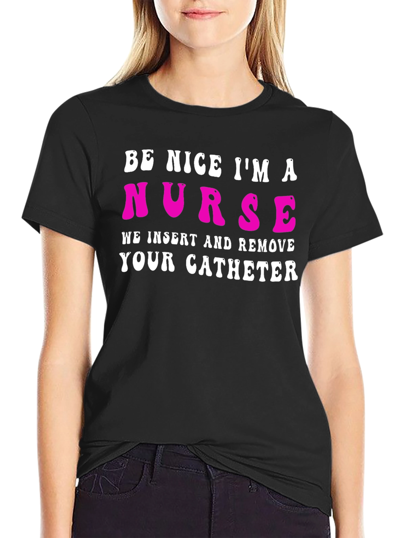Funny Nurse Catheter T-Shirt