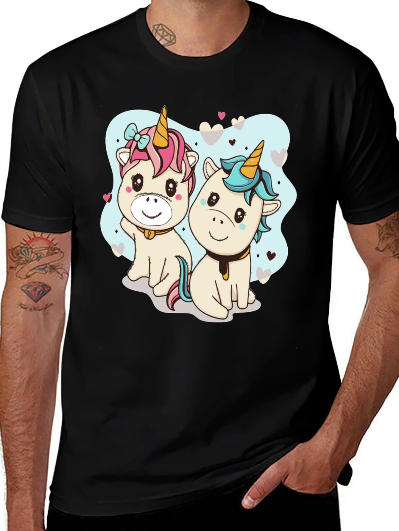 Cute Unicorn Cartoon Graphic T-Shirt