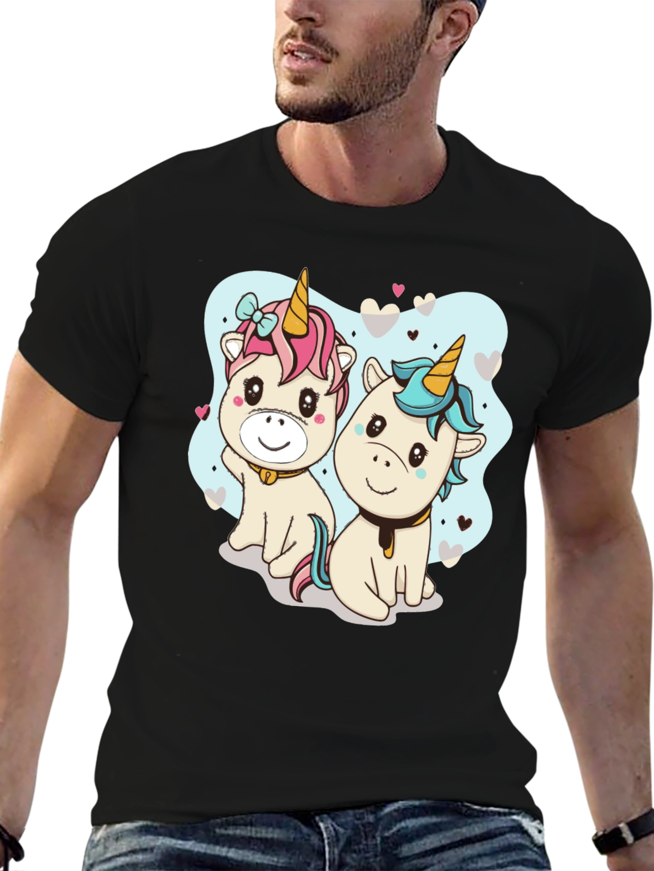 Cute Unicorn Cartoon Graphic T-Shirt