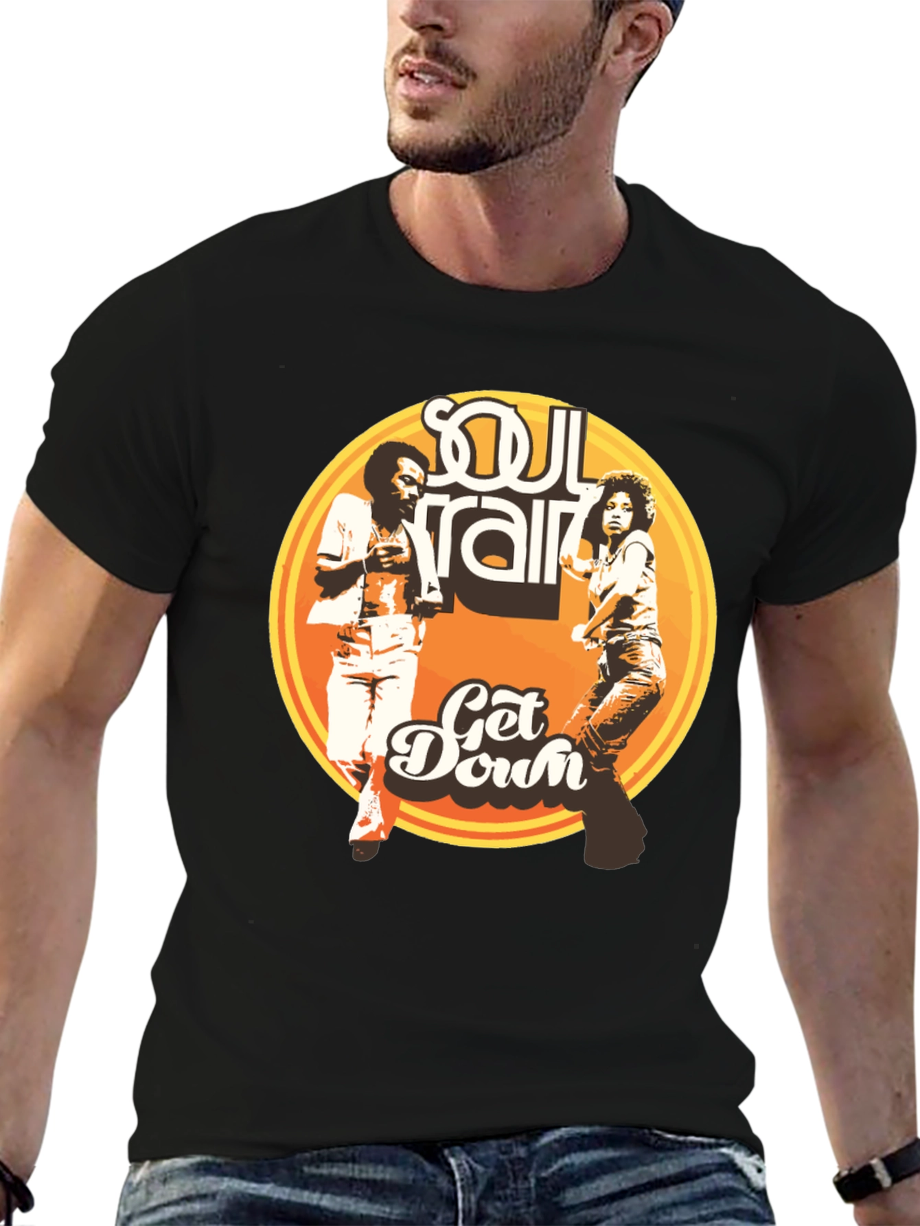 Soul Train Get Down Black T-Shirt
