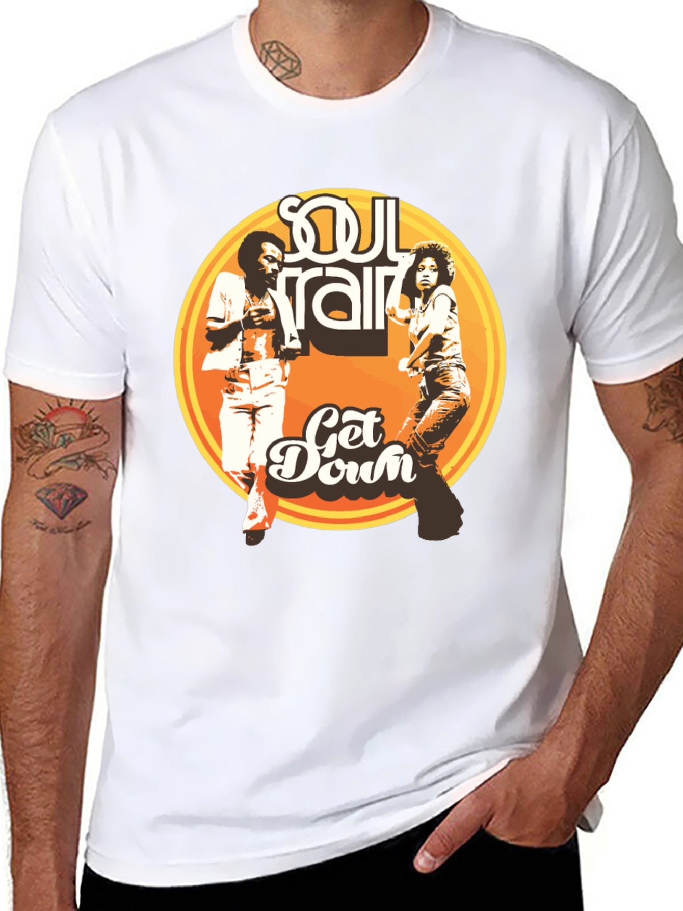 Soul Train Get Down Black T-Shirt