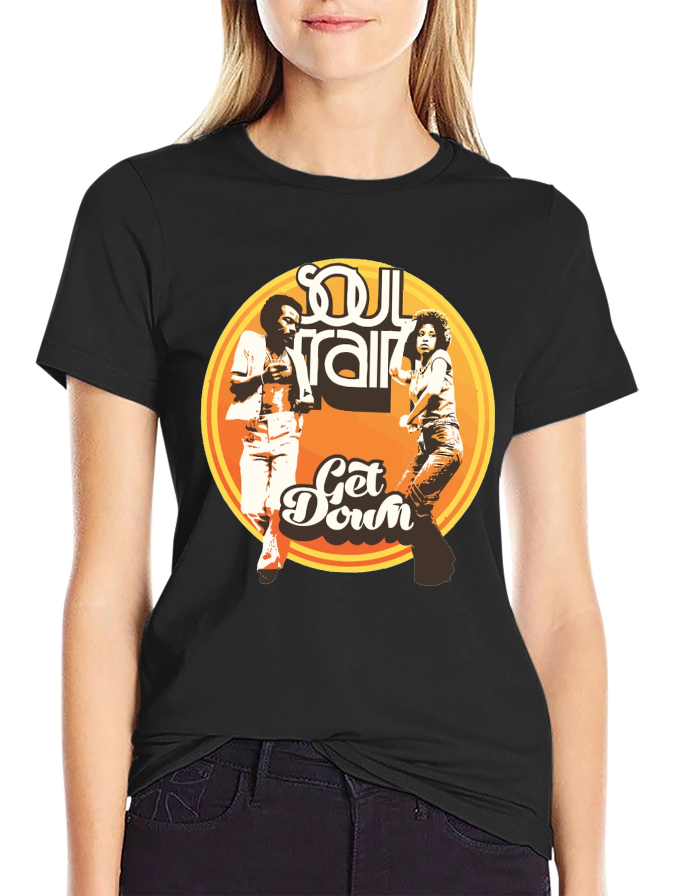 Soul Train Get Down Black T-Shirt