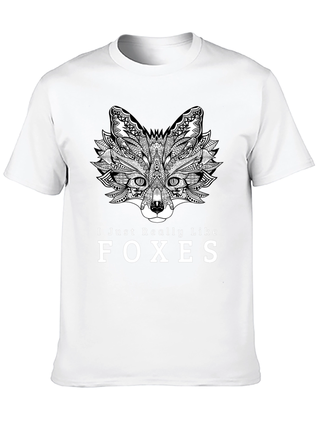 Fox Lover Black T-Shirt - Unique Animal Graphic Tee