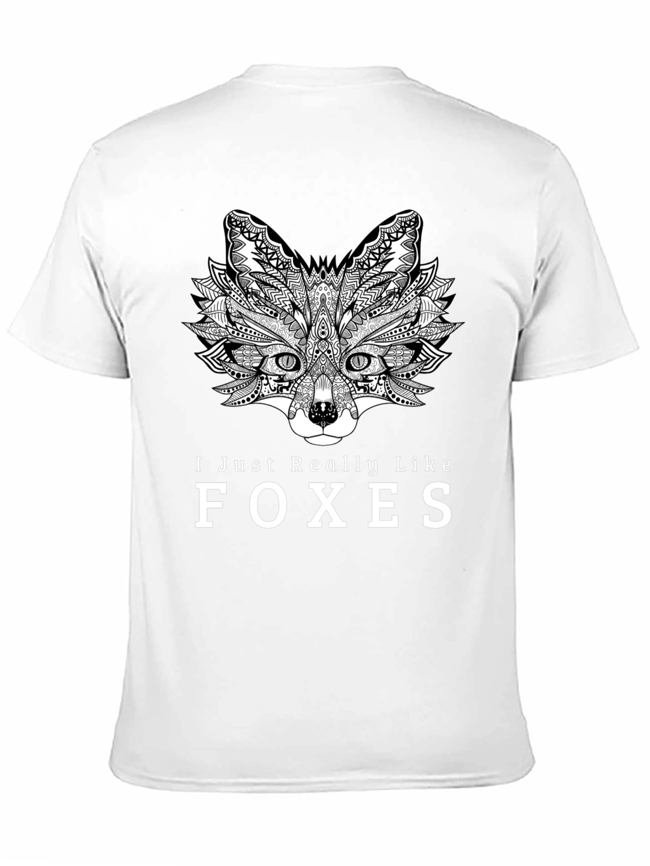 Fox Lover Black T-Shirt - Unique Animal Graphic Tee