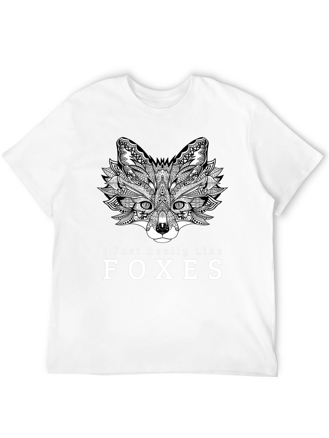 Fox Lover Black T-Shirt - Unique Animal Graphic Tee