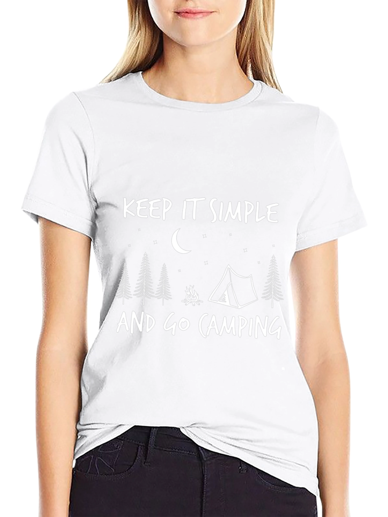 Keep It Simple Camping Graphic Tee