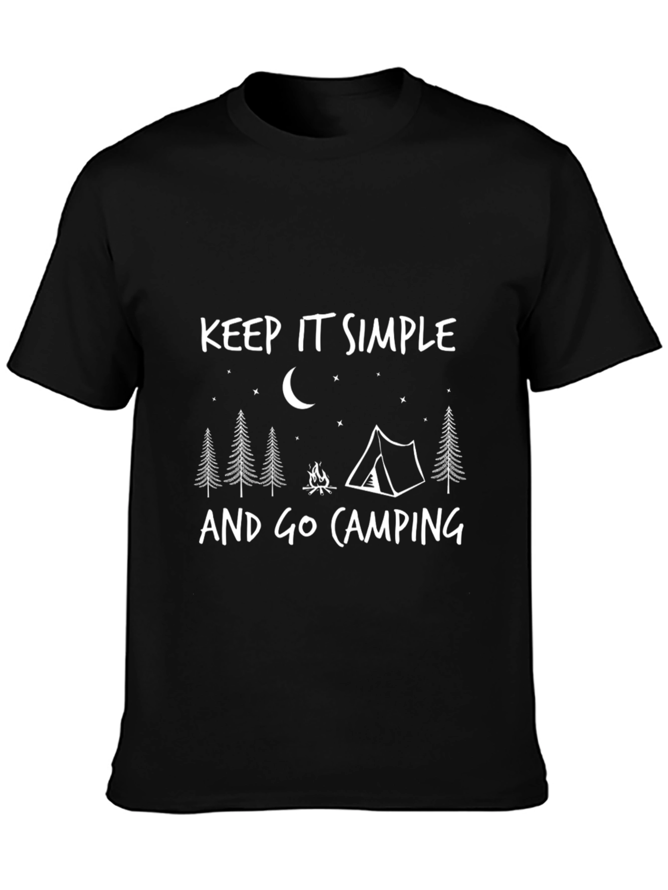 Keep It Simple Camping Graphic Tee