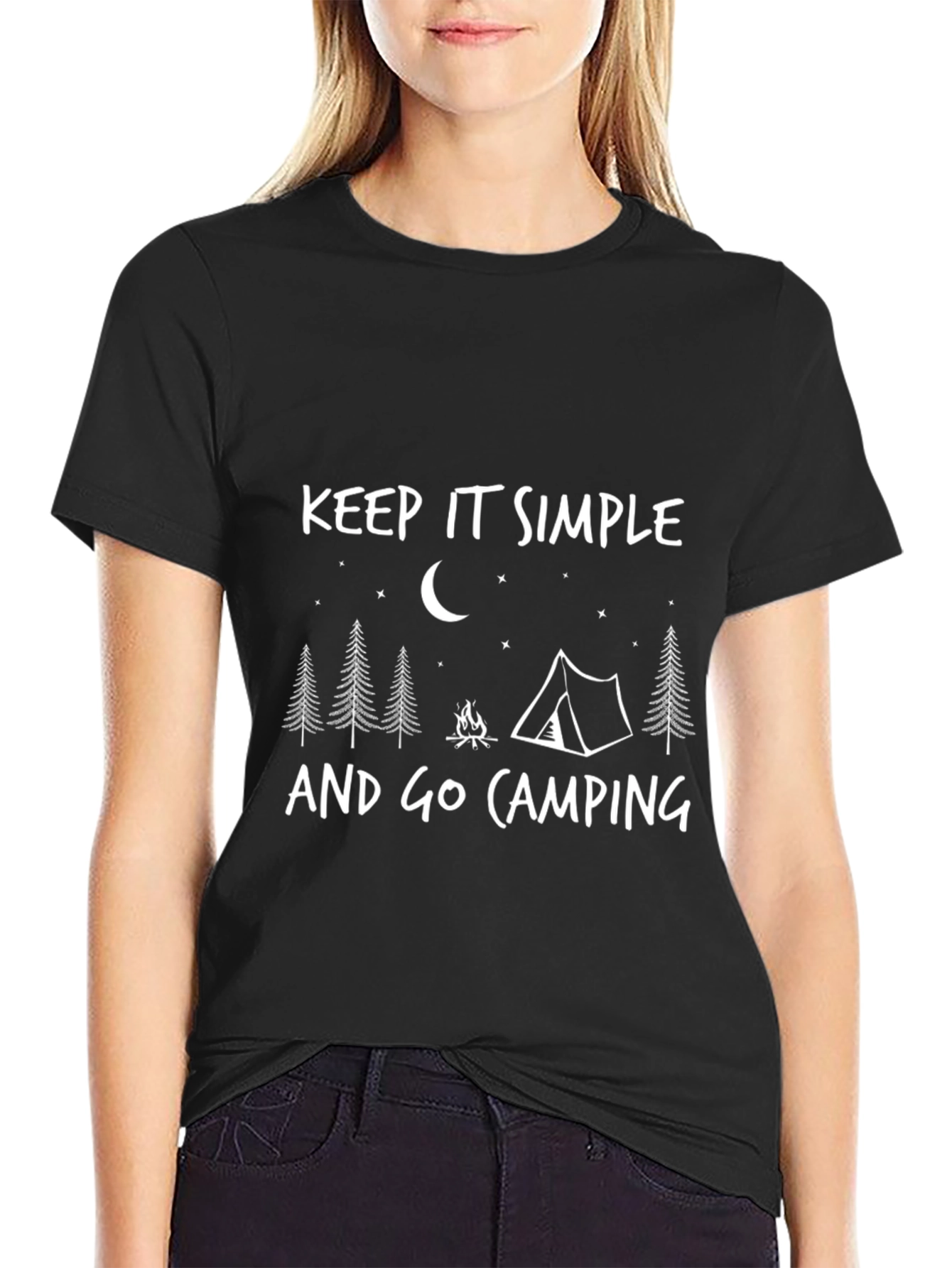 Keep It Simple Camping Graphic Tee