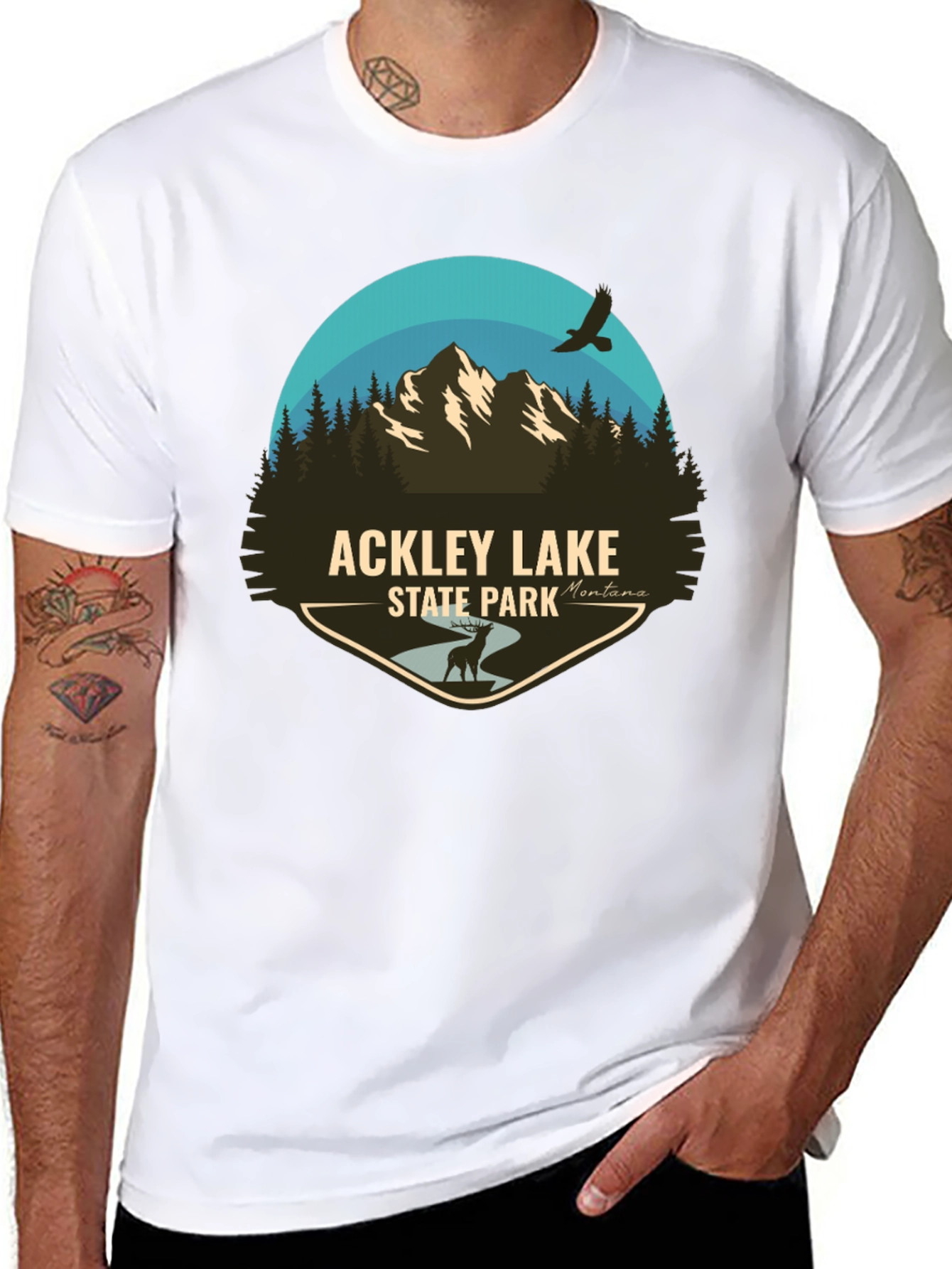 Ackley Lake State Park Graphic T-Shirt