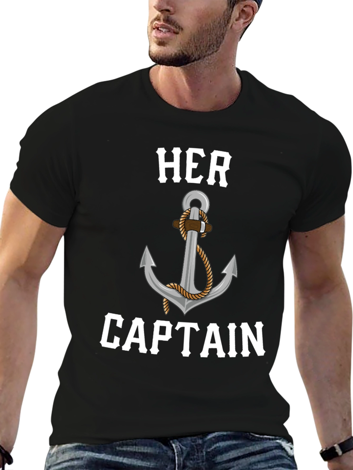 Her Captain Anchor Graphic T-Shirt